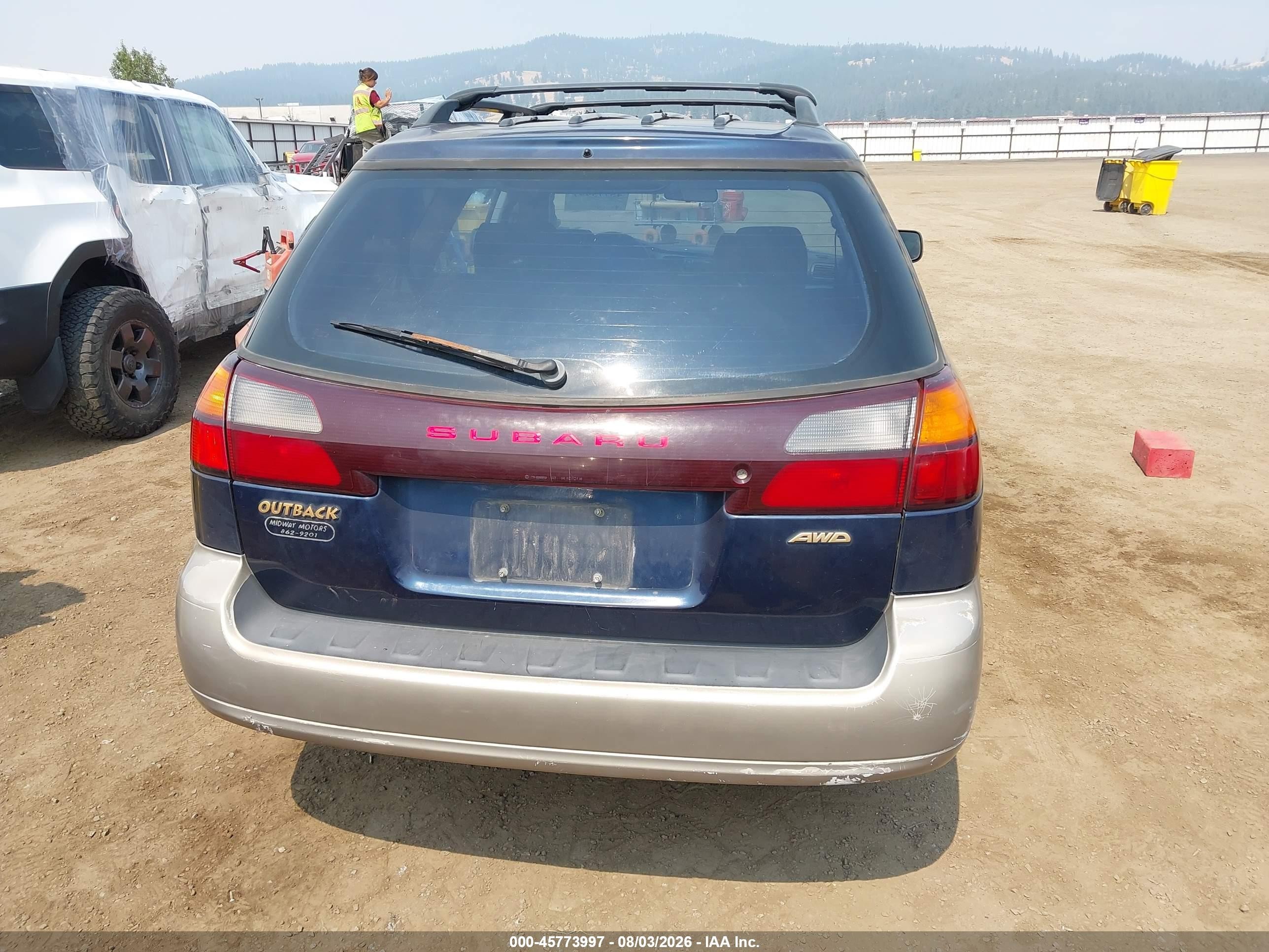 2003 Subaru Outback   Blue vin: 4S3BH675X37629248