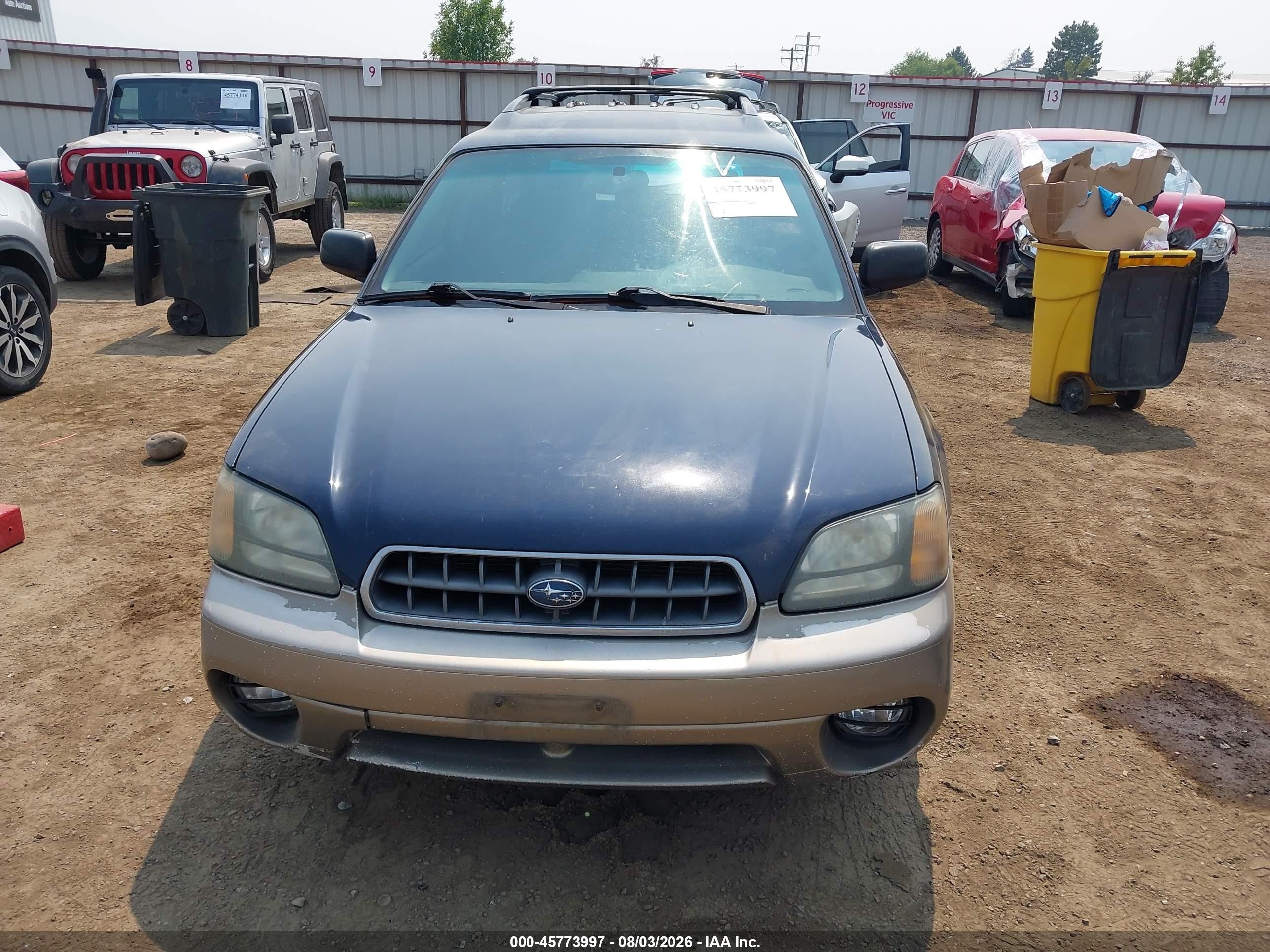 2003 Subaru Outback   Blue vin: 4S3BH675X37629248