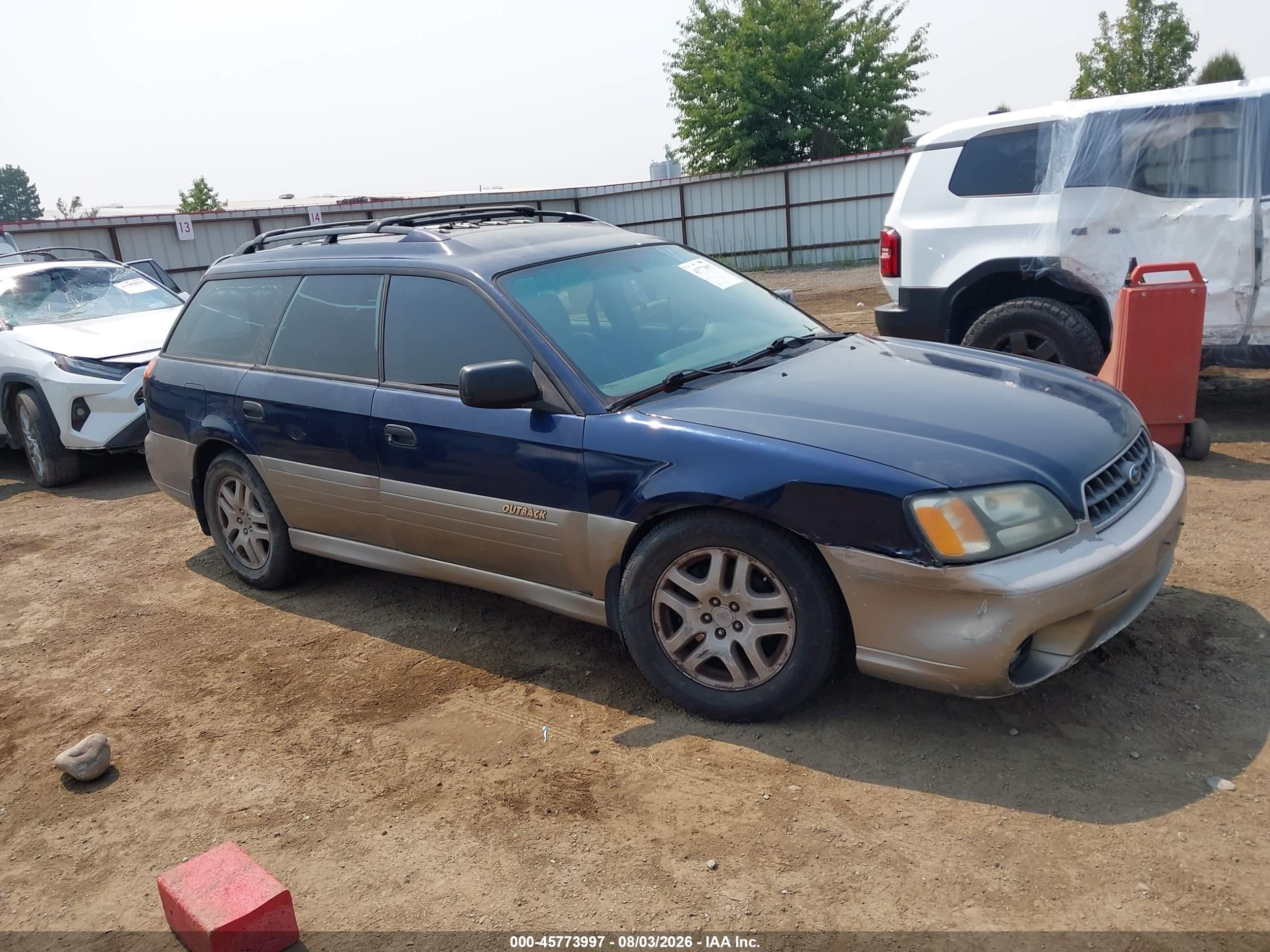 2003 Subaru Outback   Blue vin: 4S3BH675X37629248