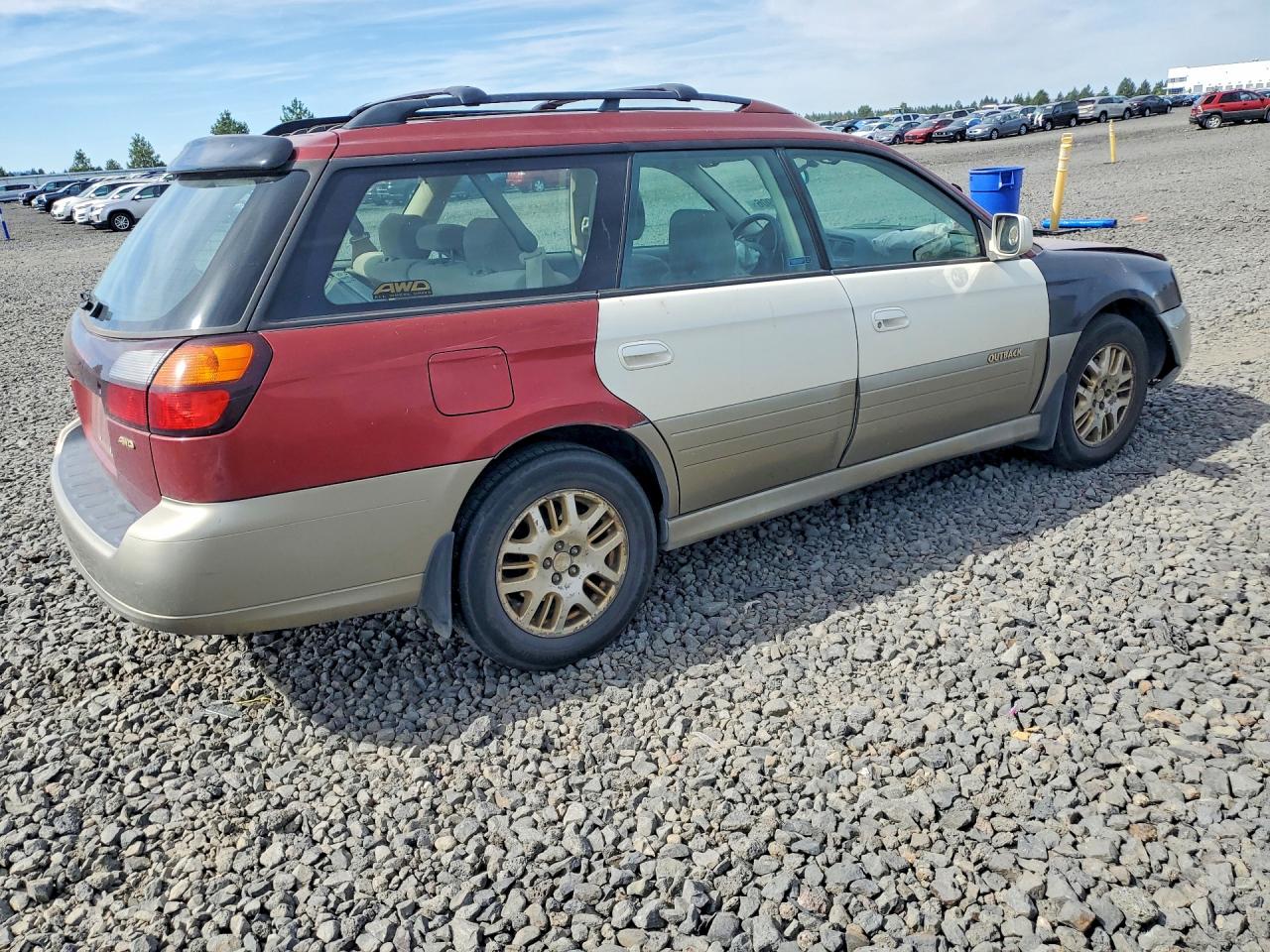 2003 Subaru Legacy Outback Awp Red vin: 4S3BH675X37651783