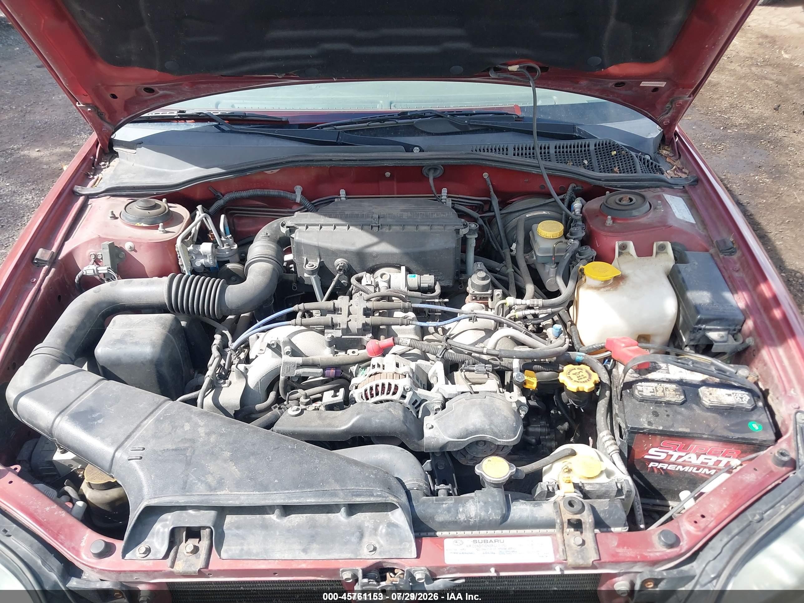 2004 Subaru Outback   Red vin: 4S3BH675X47615531