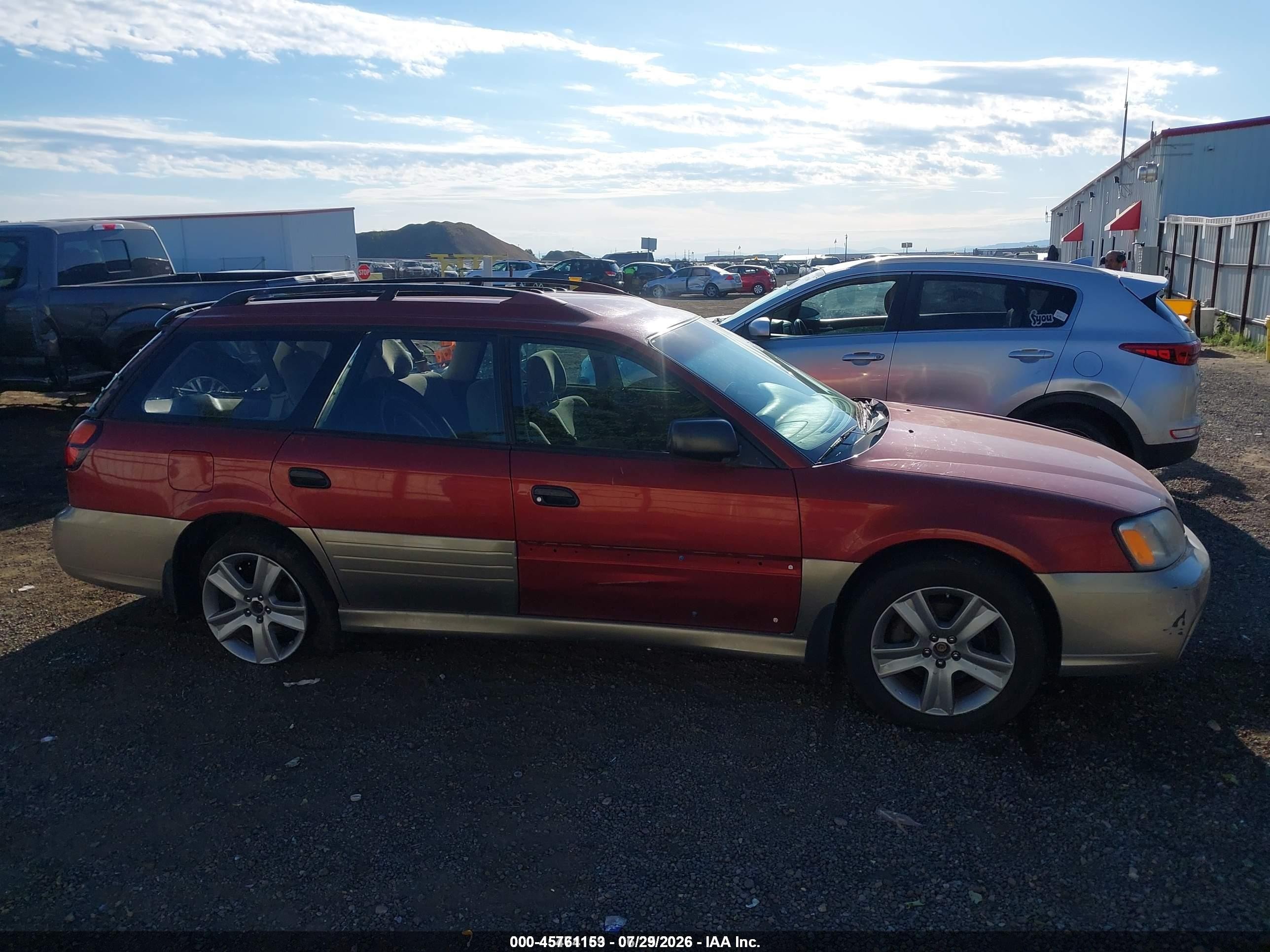 2004 Subaru Outback   Red vin: 4S3BH675X47615531