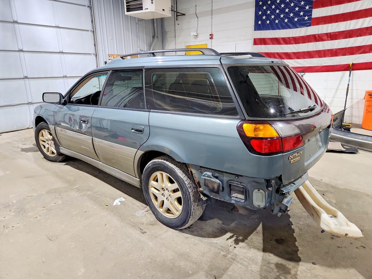 2001 Subaru Legacy Outback Limited Green vin: 4S3BH686017650467