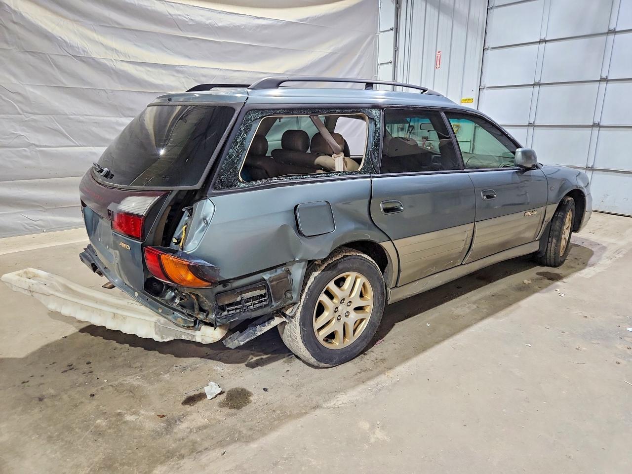 2001 Subaru Legacy Outback Limited Green vin: 4S3BH686017650467