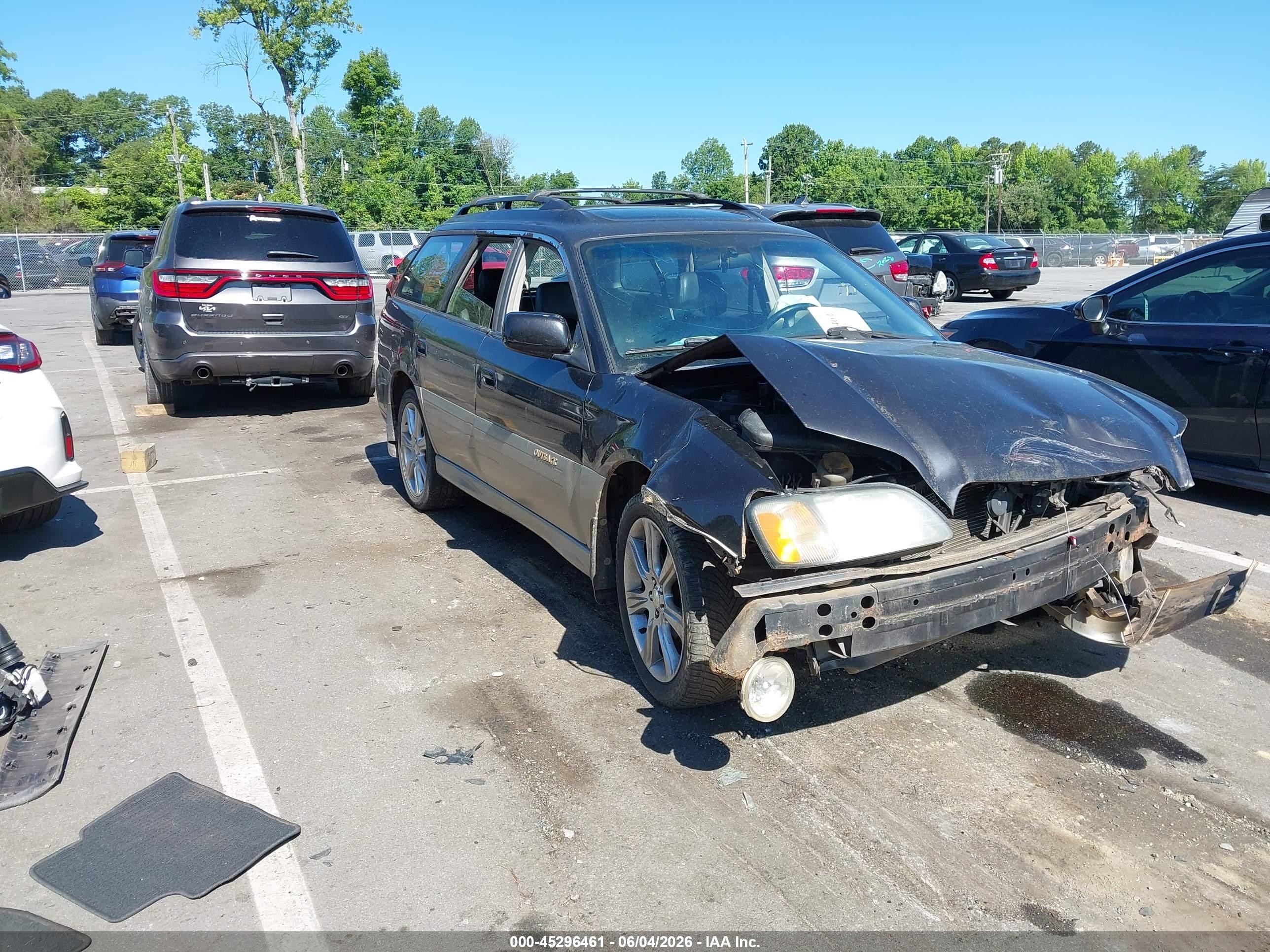 2001 Subaru Outback Limited Black vin: 4S3BH686017675966
