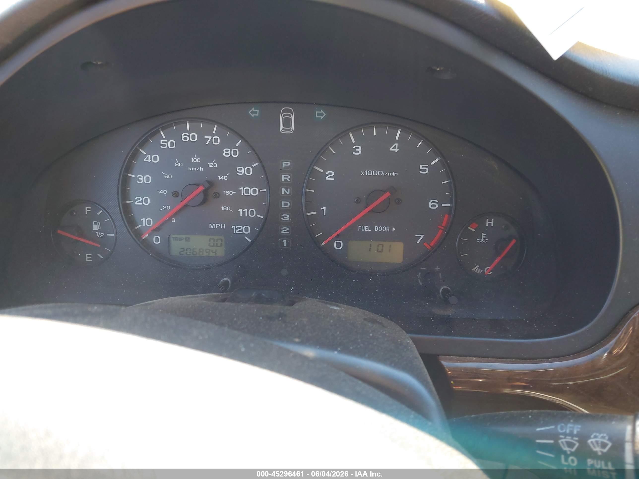 2001 Subaru Outback Limited Black vin: 4S3BH686017675966