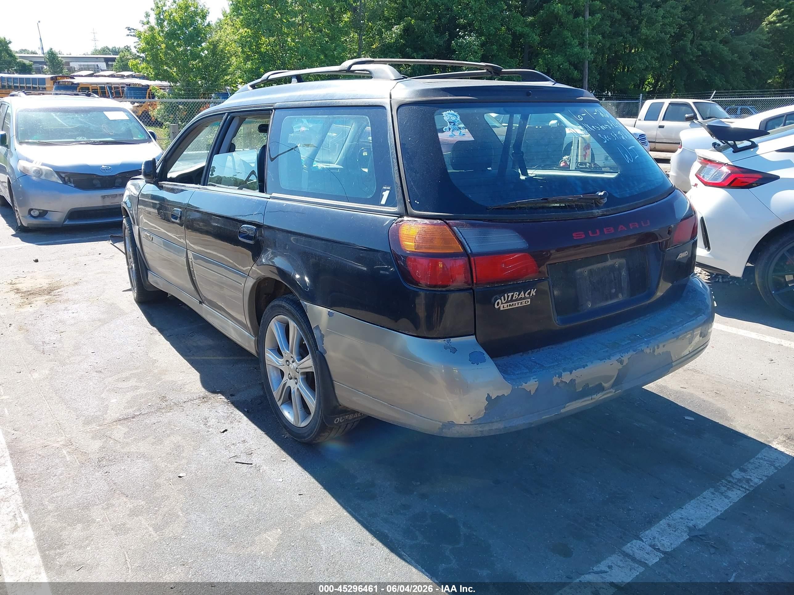 2001 Subaru Outback Limited Black vin: 4S3BH686017675966