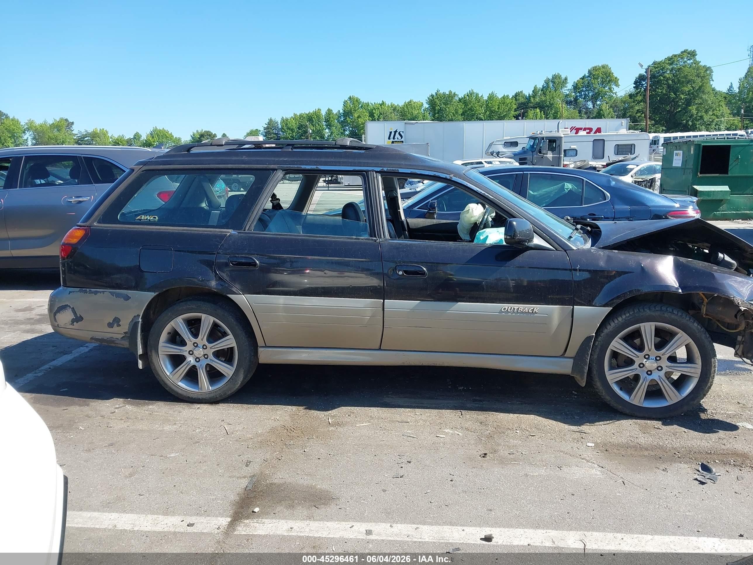 2001 Subaru Outback Limited Black vin: 4S3BH686017675966
