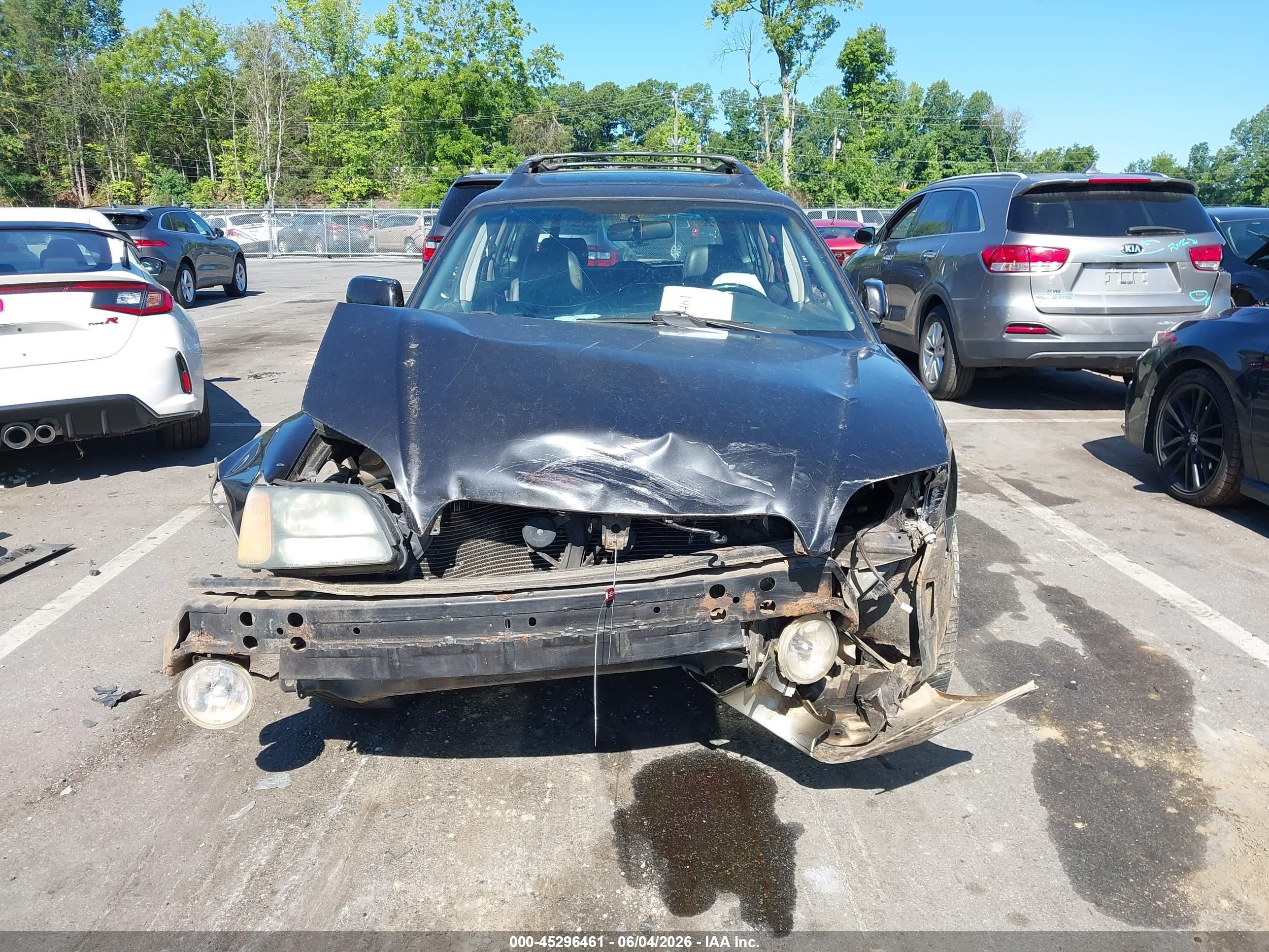 2001 Subaru Outback Limited Black vin: 4S3BH686017675966
