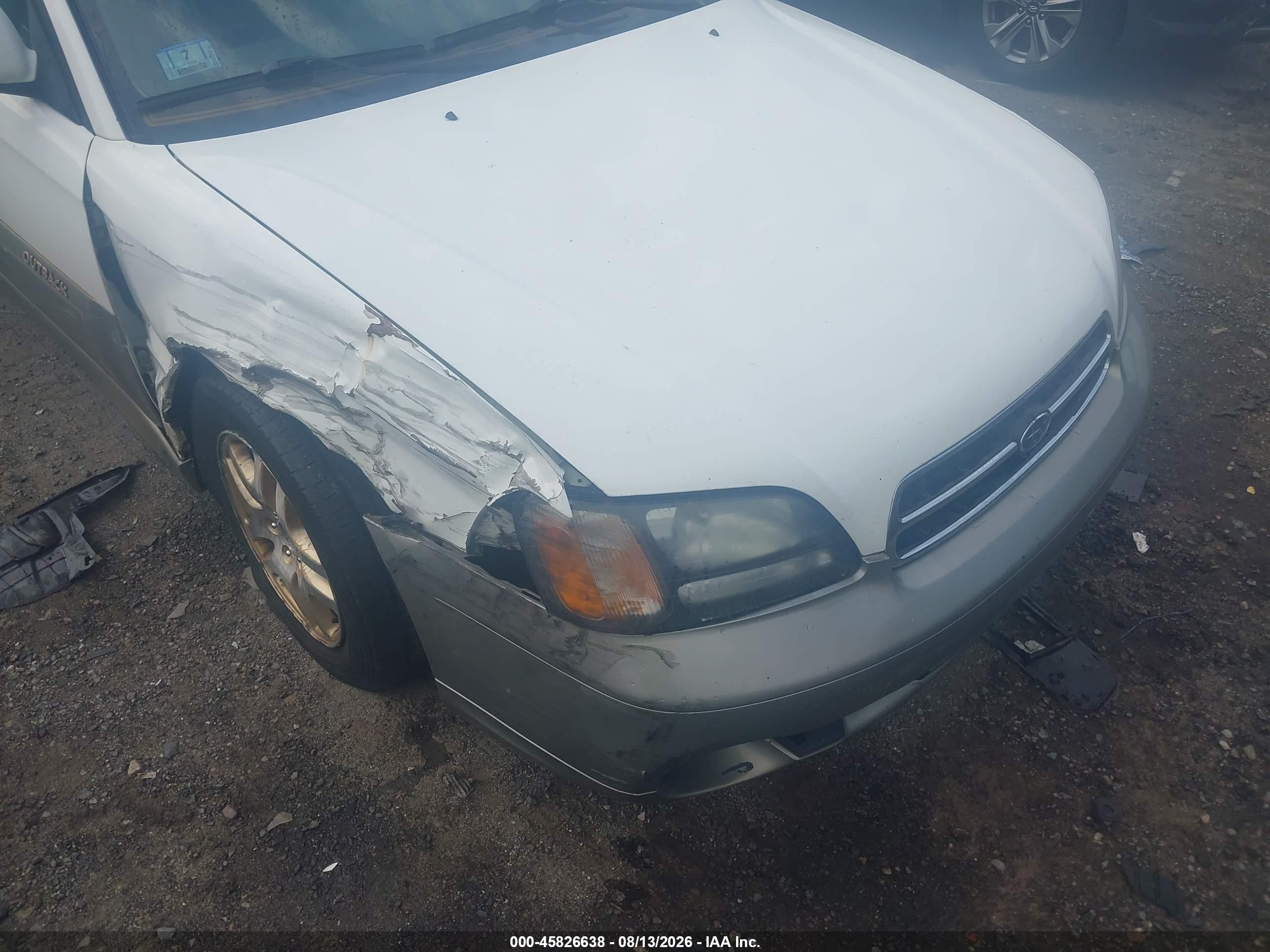 2001 Subaru Outback Limited White vin: 4S3BH686017678057