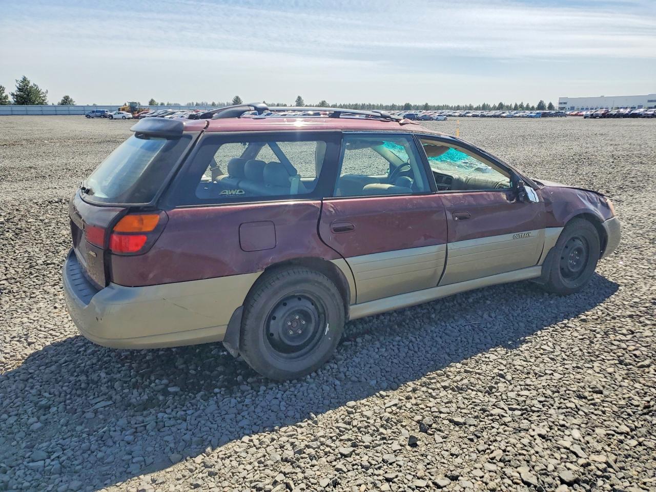 2001 Subaru Legacy Outback Limited Red vin: 4S3BH686117612214