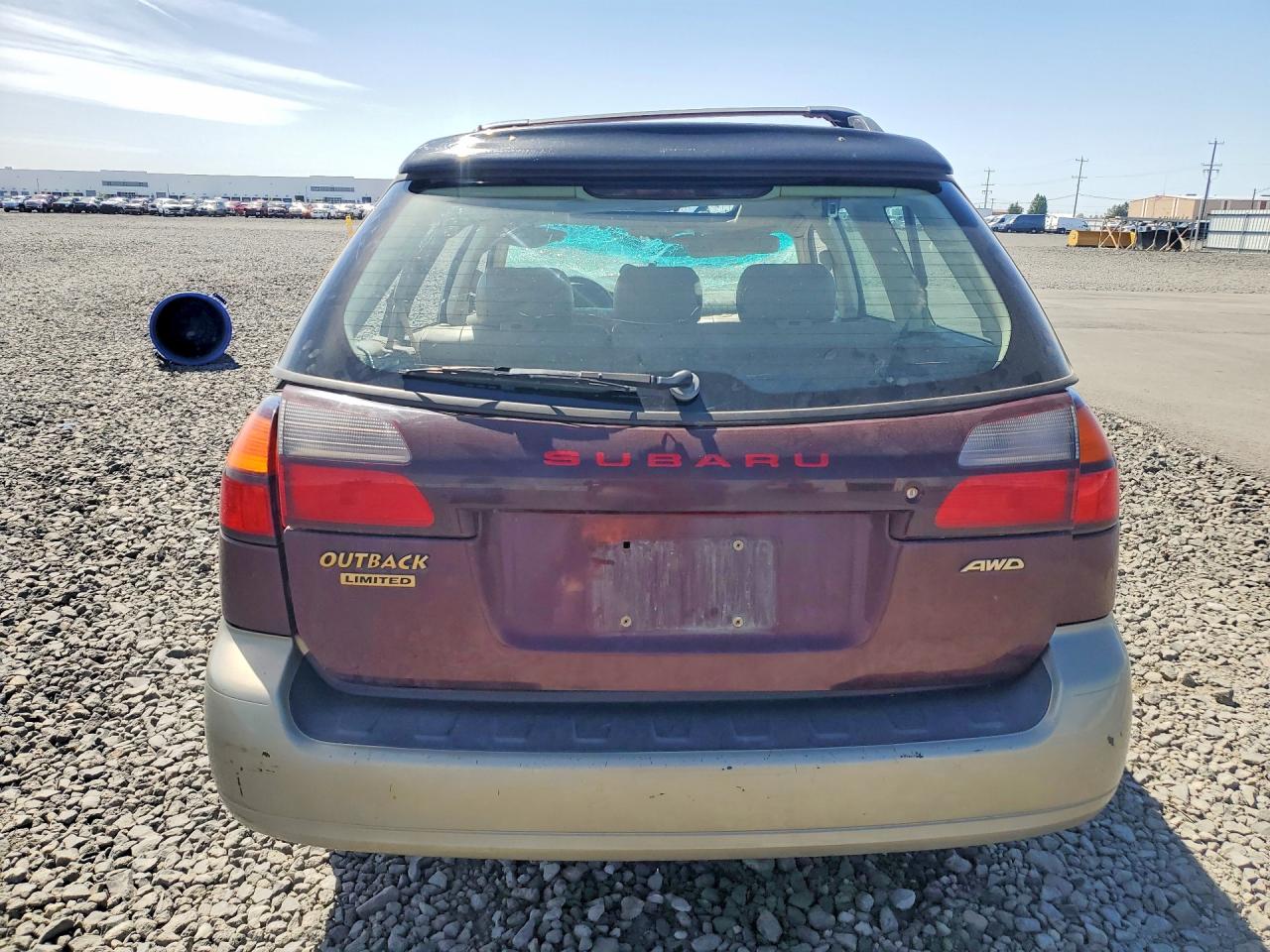 2001 Subaru Legacy Outback Limited Red vin: 4S3BH686117612214