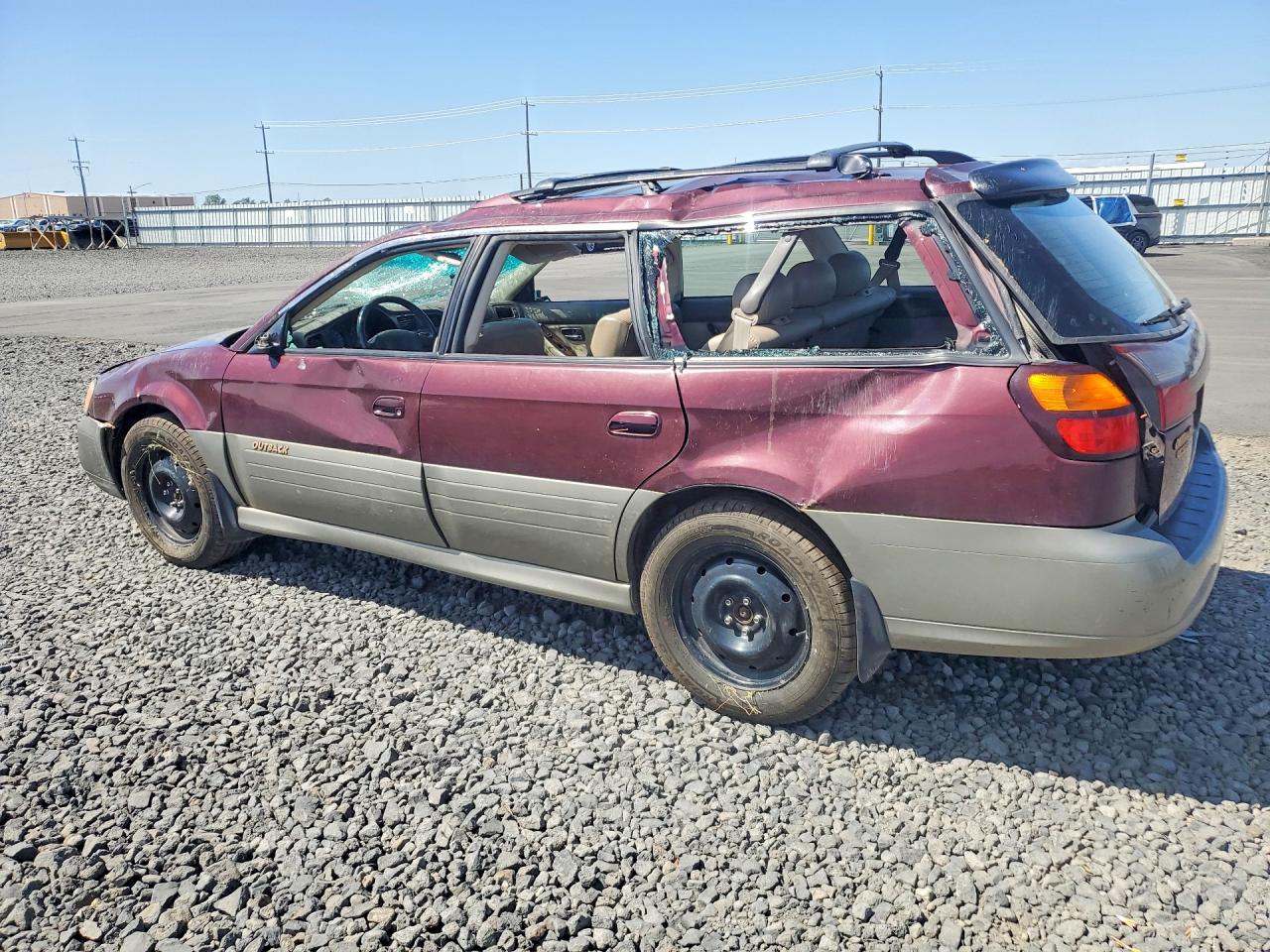 2001 Subaru Legacy Outback Limited Red vin: 4S3BH686117612214