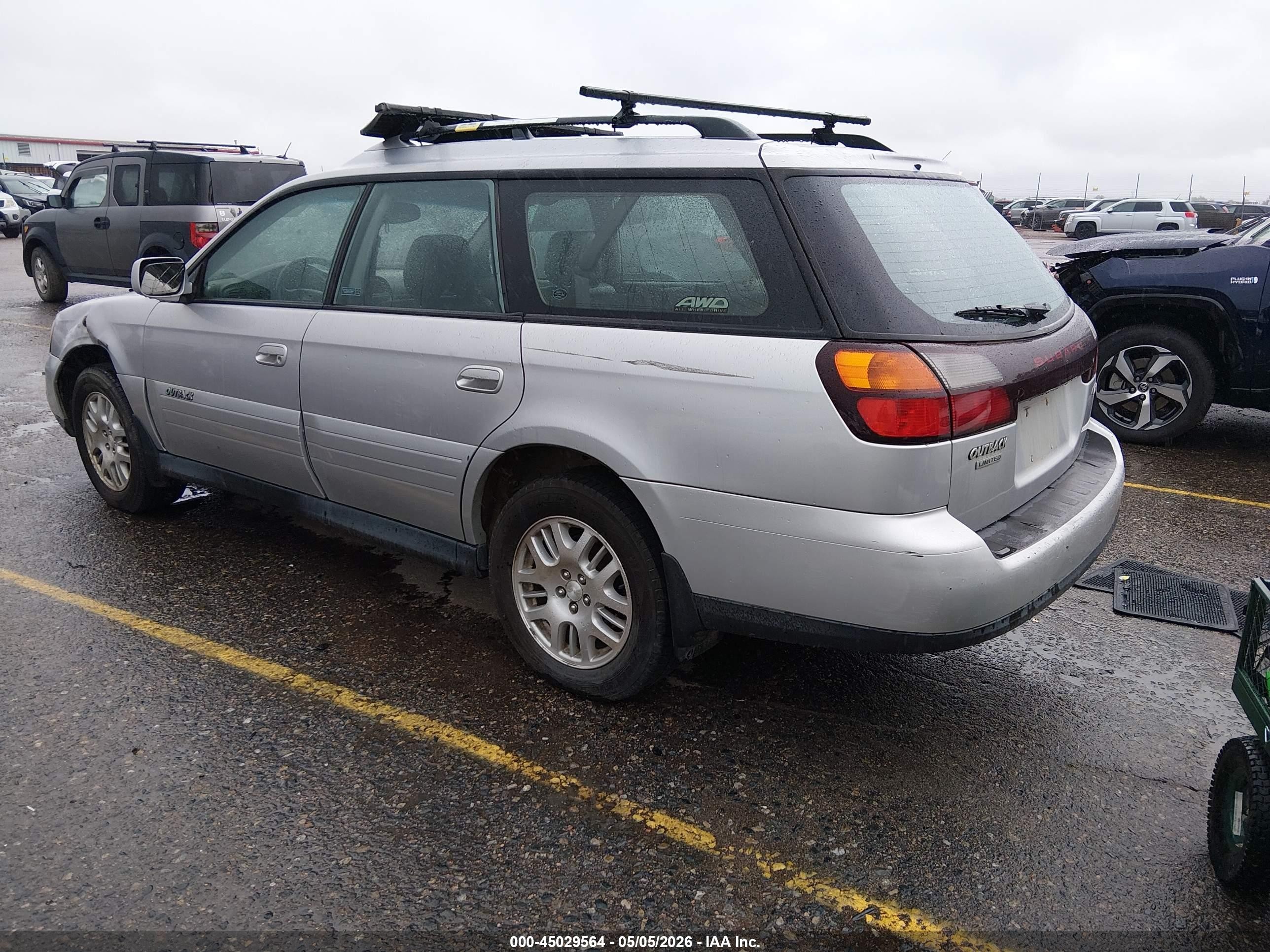 2004 Subaru Outback Limited Silver vin: 4S3BH686146620422