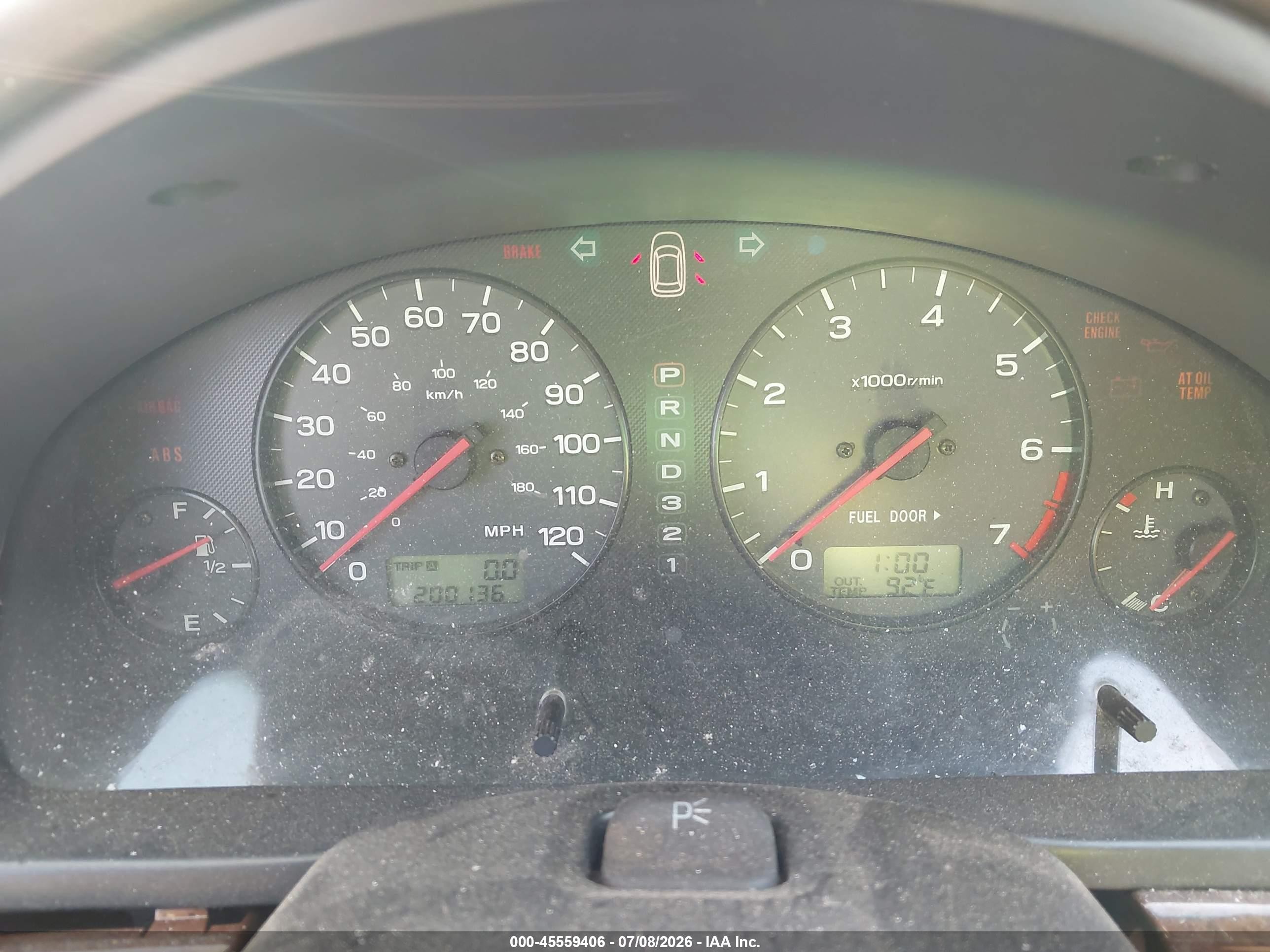 2001 Subaru Outback Limited Red vin: 4S3BH686217628356
