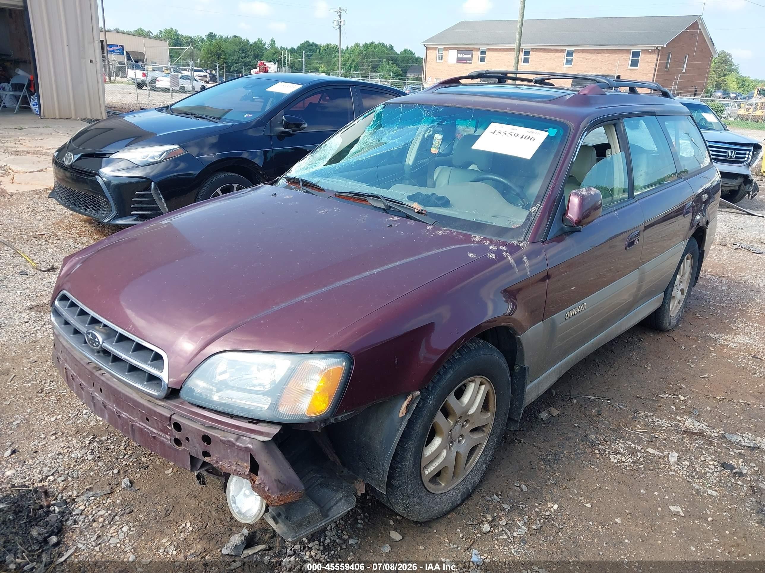 2001 Subaru Outback Limited Red vin: 4S3BH686217628356