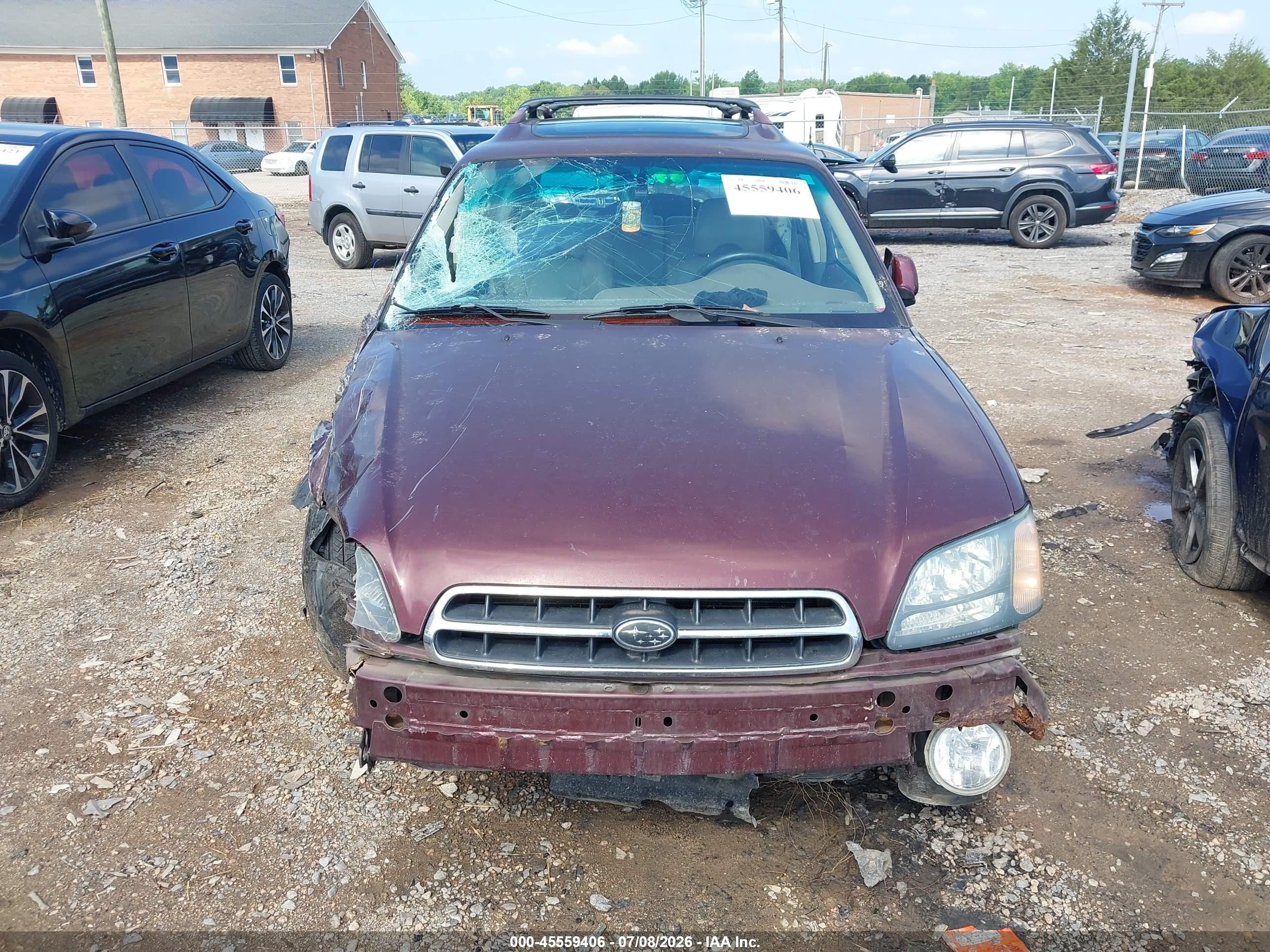 2001 Subaru Outback Limited Red vin: 4S3BH686217628356