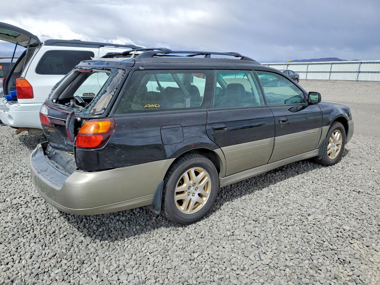 2003 Subaru Legacy Outback Limited Black vin: 4S3BH686236612473