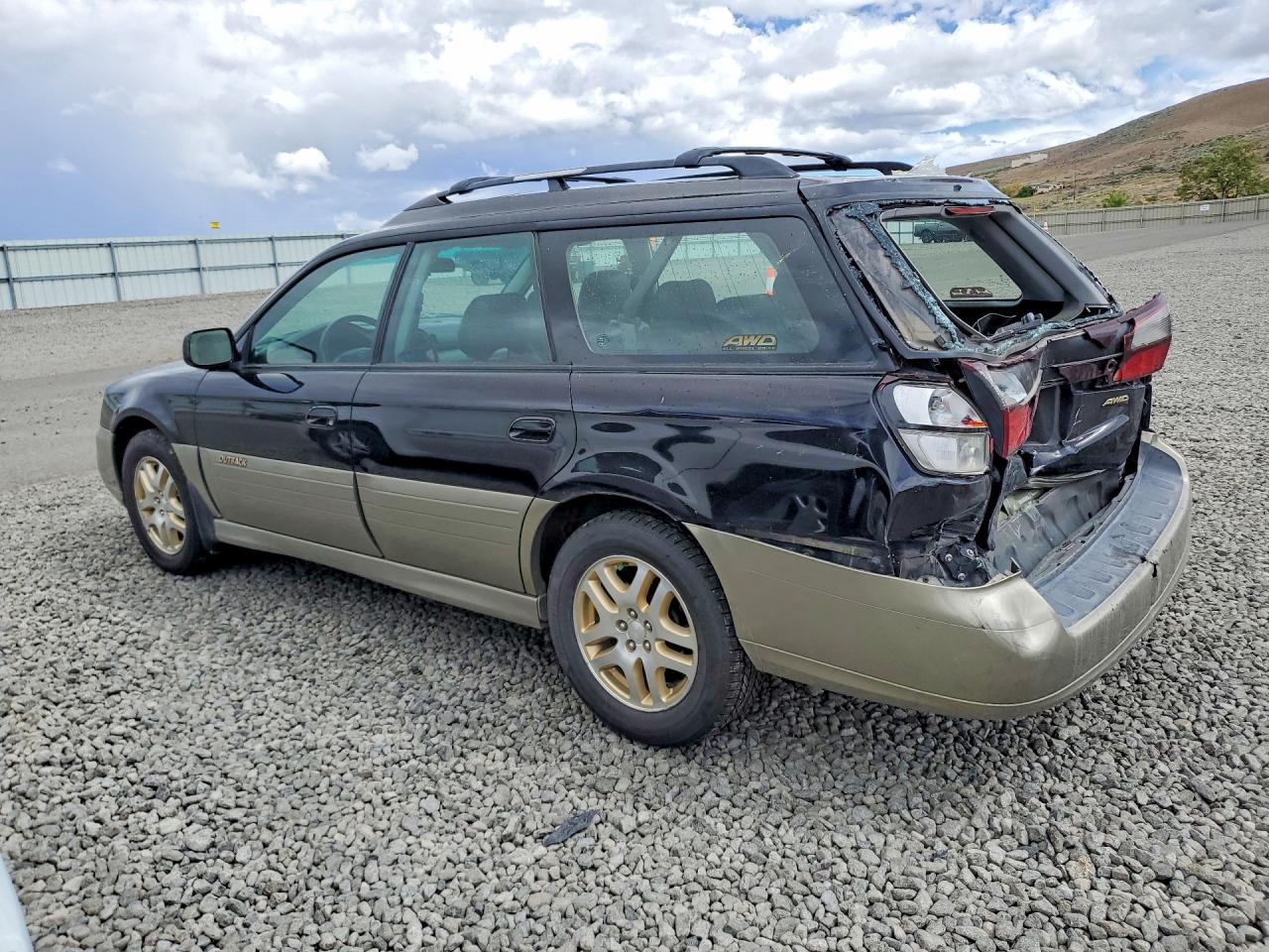 2003 Subaru Legacy Outback Limited Black vin: 4S3BH686236612473