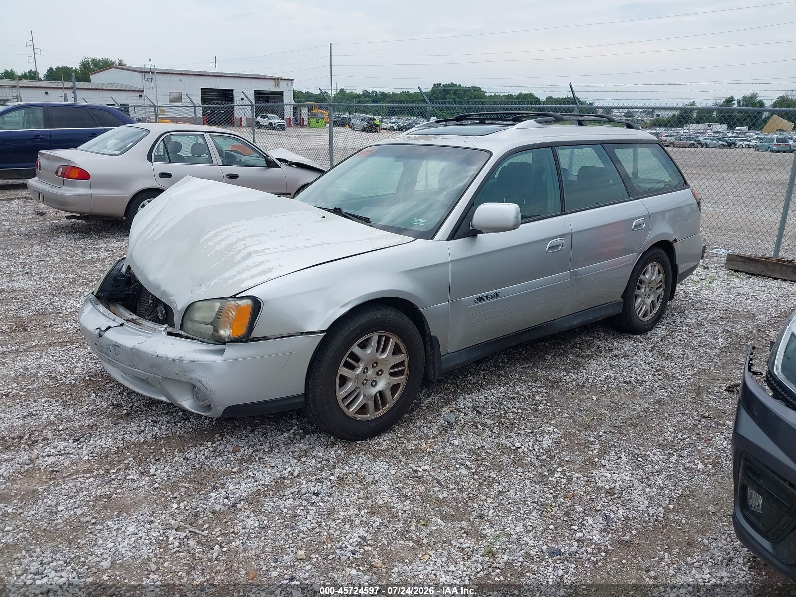 2004 Subaru Outback Limited Silver vin: 4S3BH686246615553