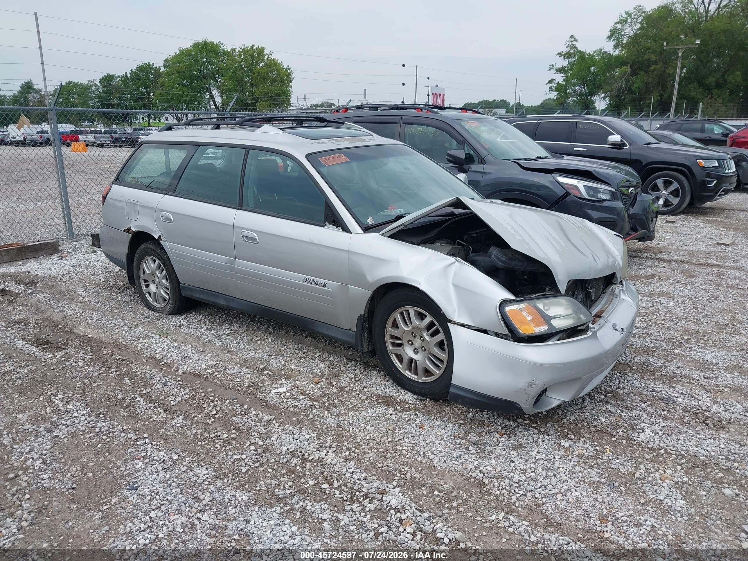 2004 Subaru Outback Limited Silver vin: 4S3BH686246615553