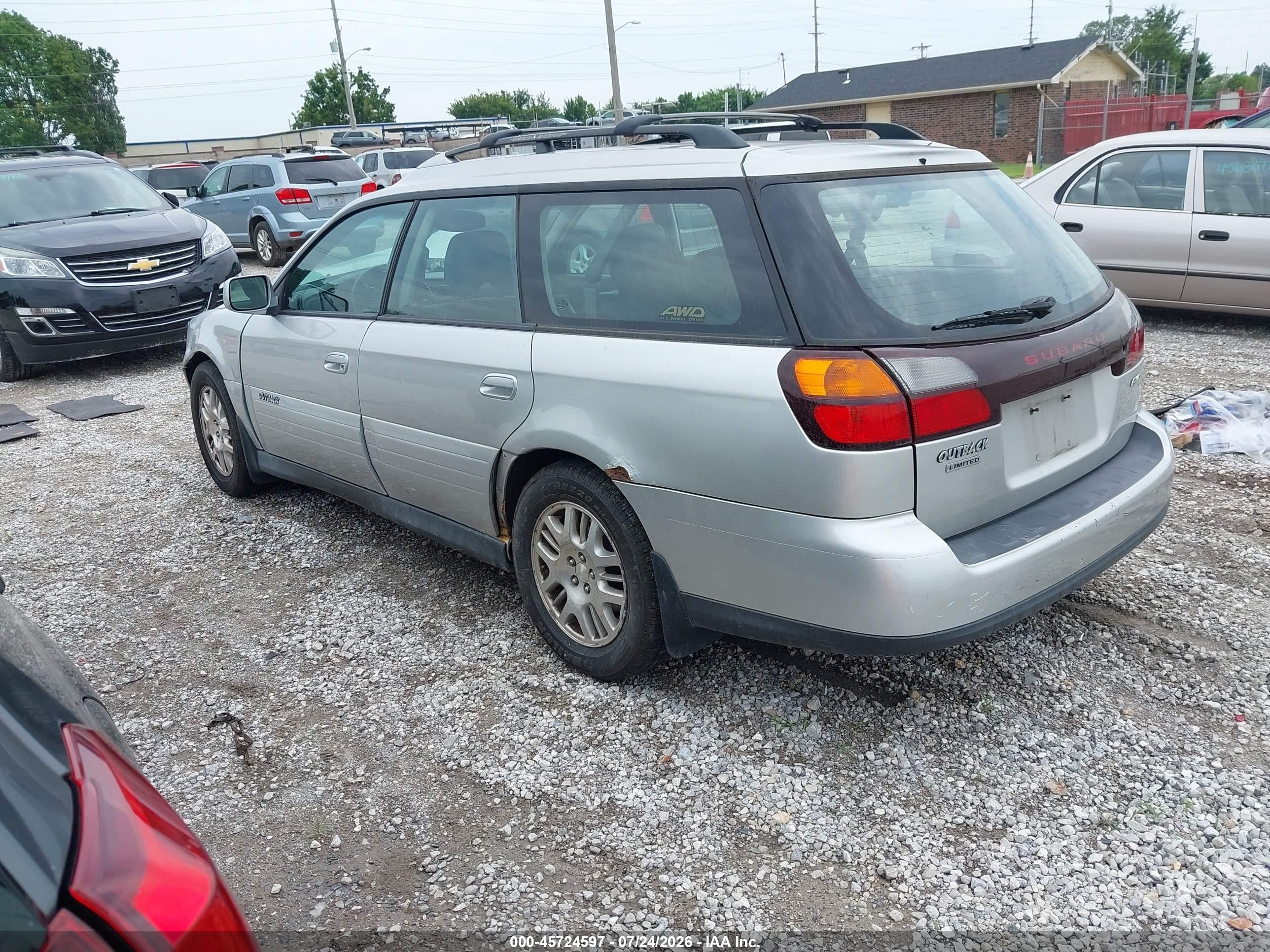 2004 Subaru Outback Limited Silver vin: 4S3BH686246615553