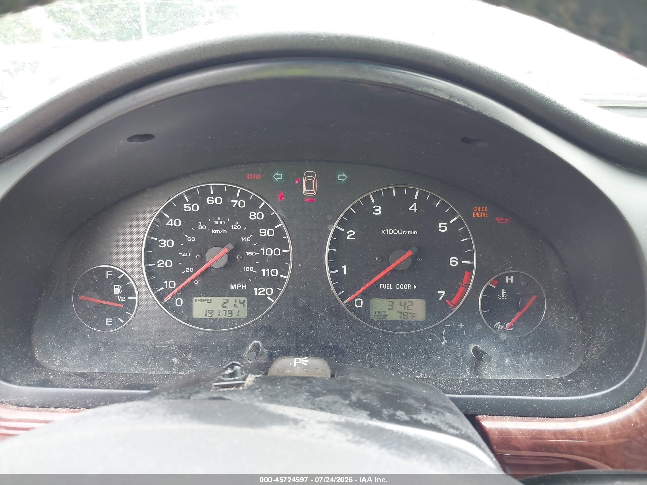 2004 Subaru Outback Limited Silver vin: 4S3BH686246615553