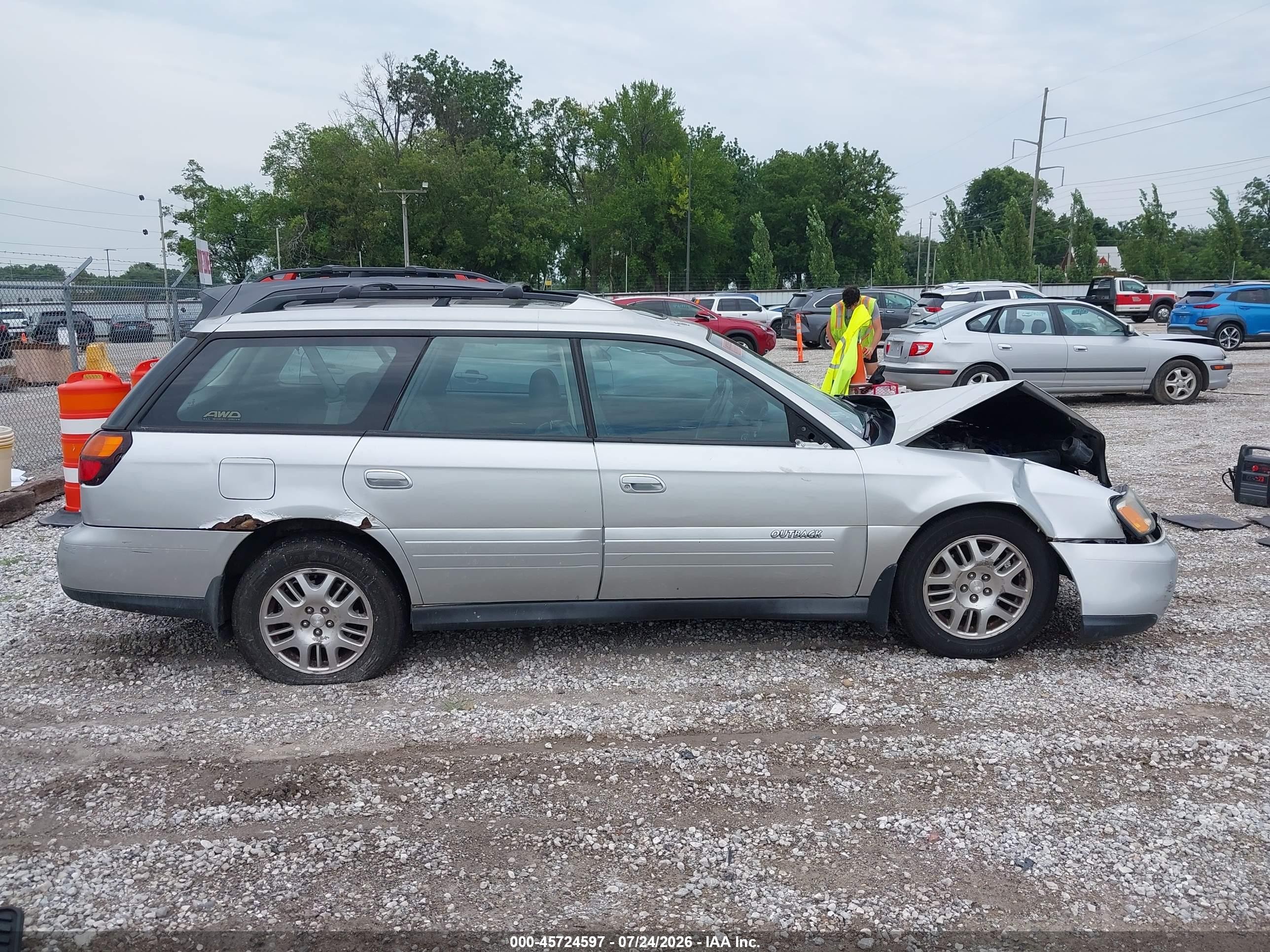2004 Subaru Outback Limited Silver vin: 4S3BH686246615553