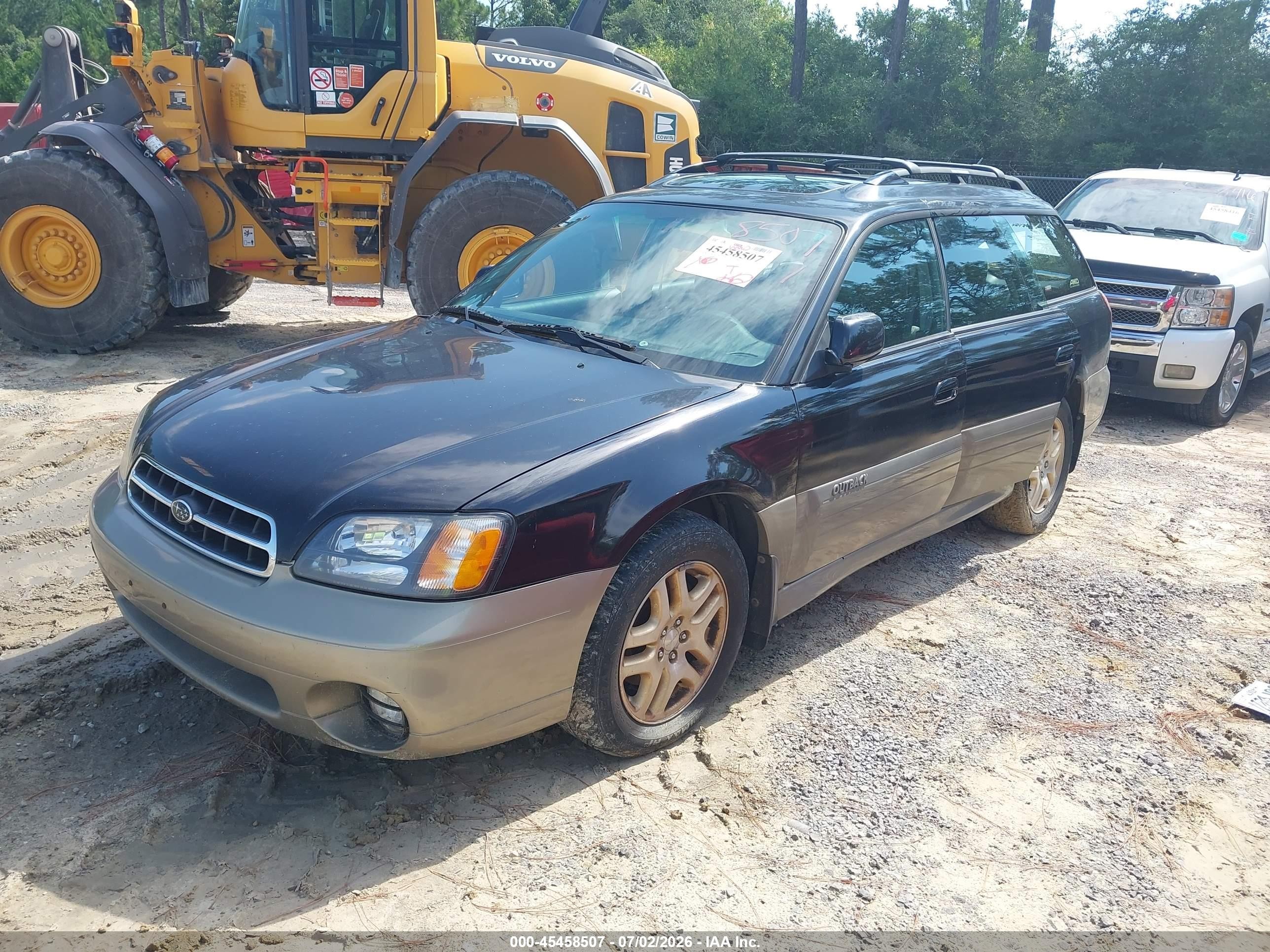 2000 Subaru Outback Limited Black vin: 4S3BH6862Y7629193