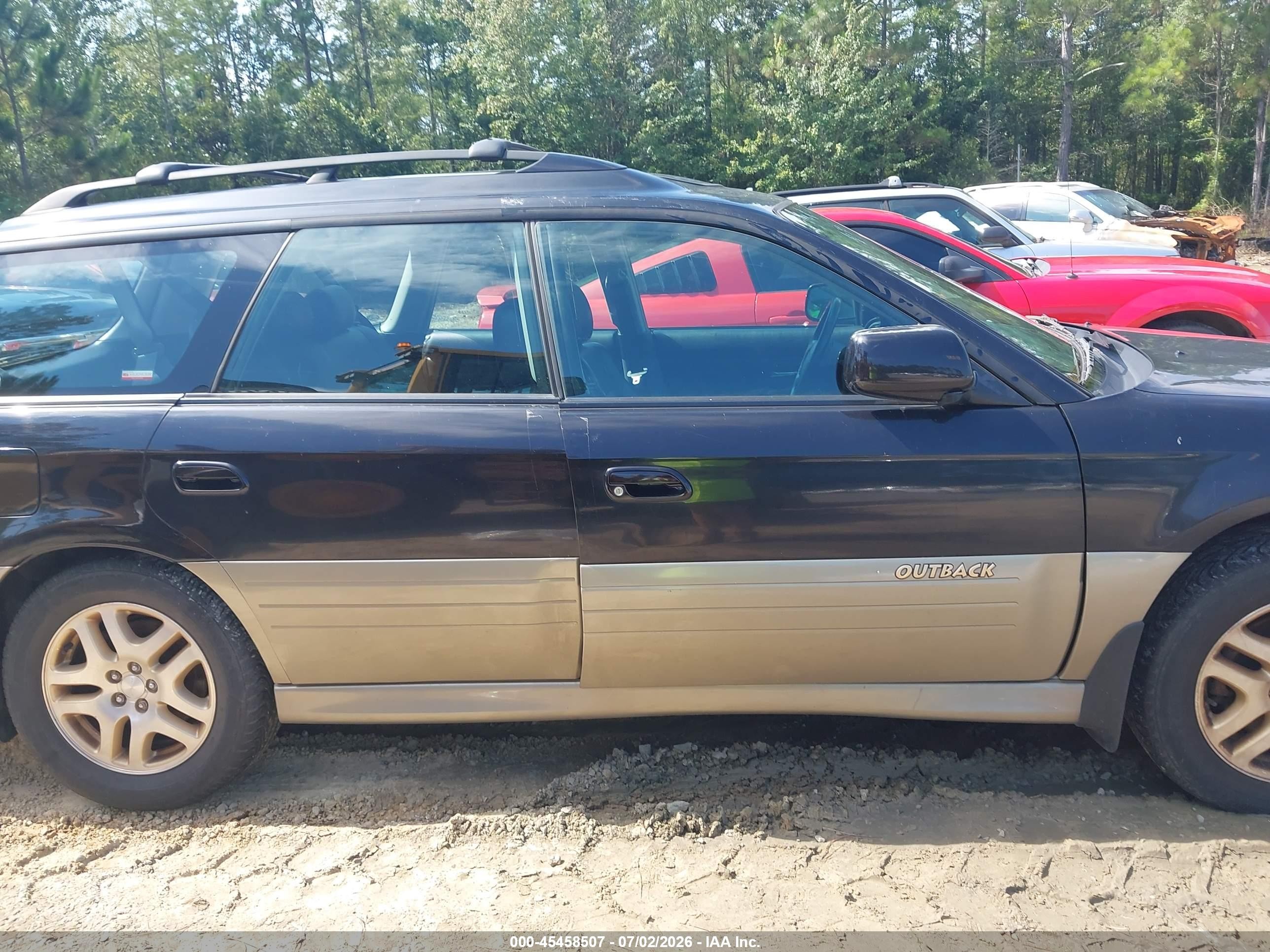 2000 Subaru Outback Limited Black vin: 4S3BH6862Y7629193