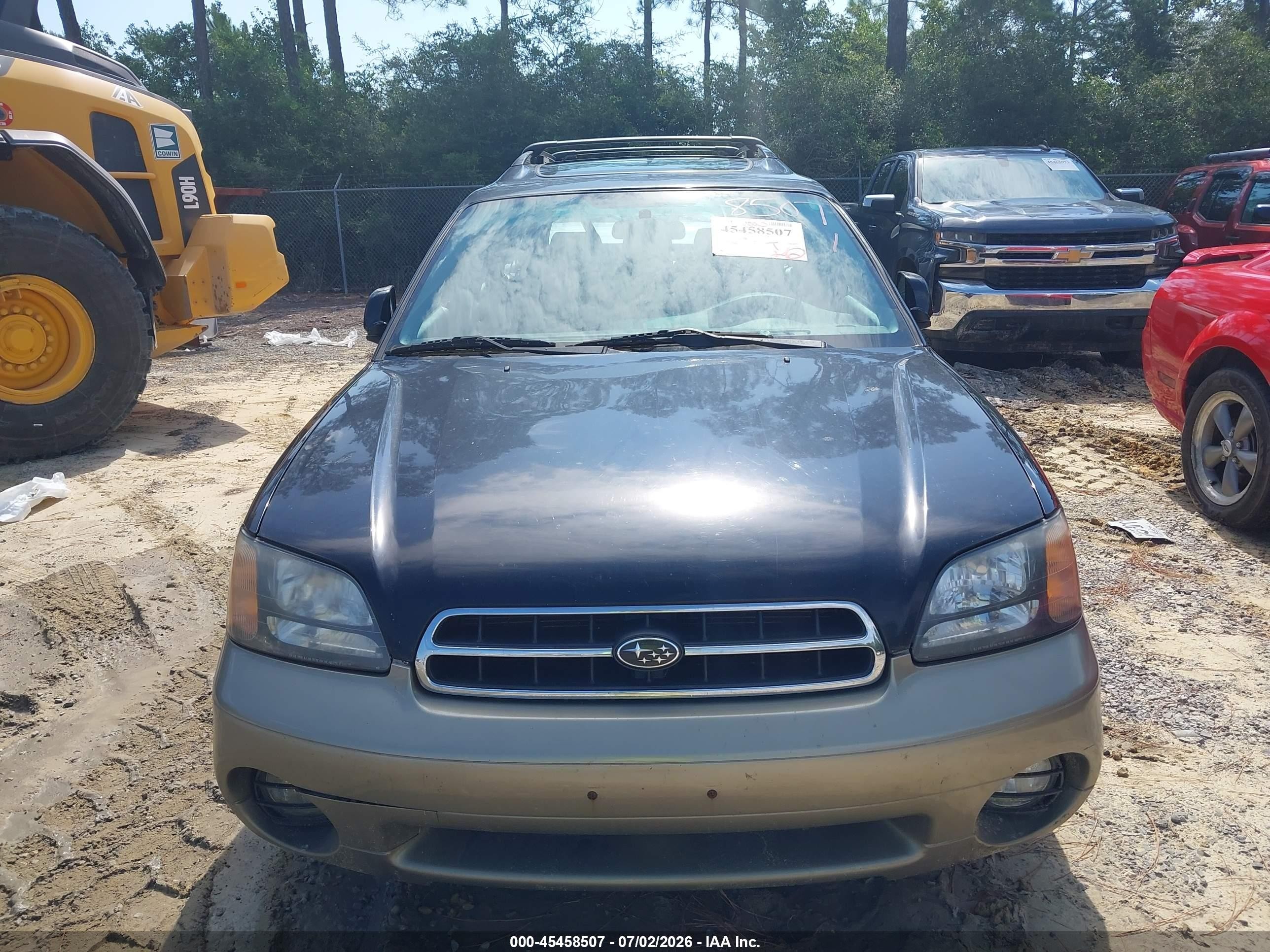 2000 Subaru Outback Limited Black vin: 4S3BH6862Y7629193