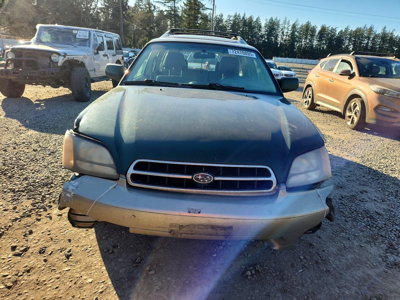 2000 Subaru Legacy Outback Limited Green vin: 4S3BH6863Y7612449