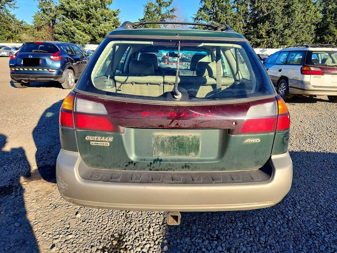 2000 Subaru Legacy Outback Limited Green vin: 4S3BH6863Y7612449