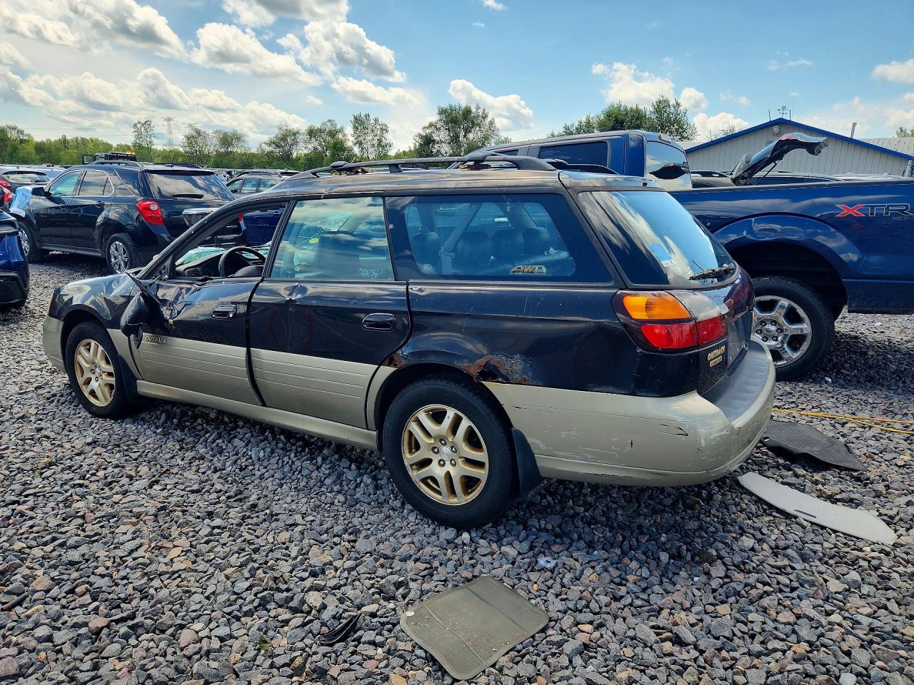 2001 Subaru Legacy Outback Limited Black vin: 4S3BH686417600185