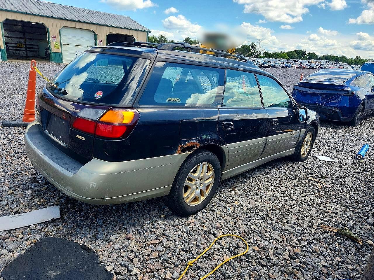 2001 Subaru Legacy Outback Limited Black vin: 4S3BH686417600185