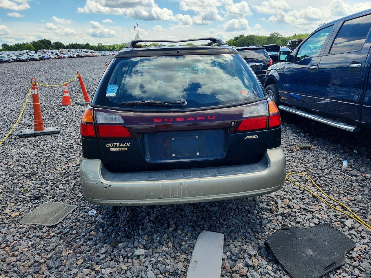 2001 Subaru Legacy Outback Limited Black vin: 4S3BH686417600185