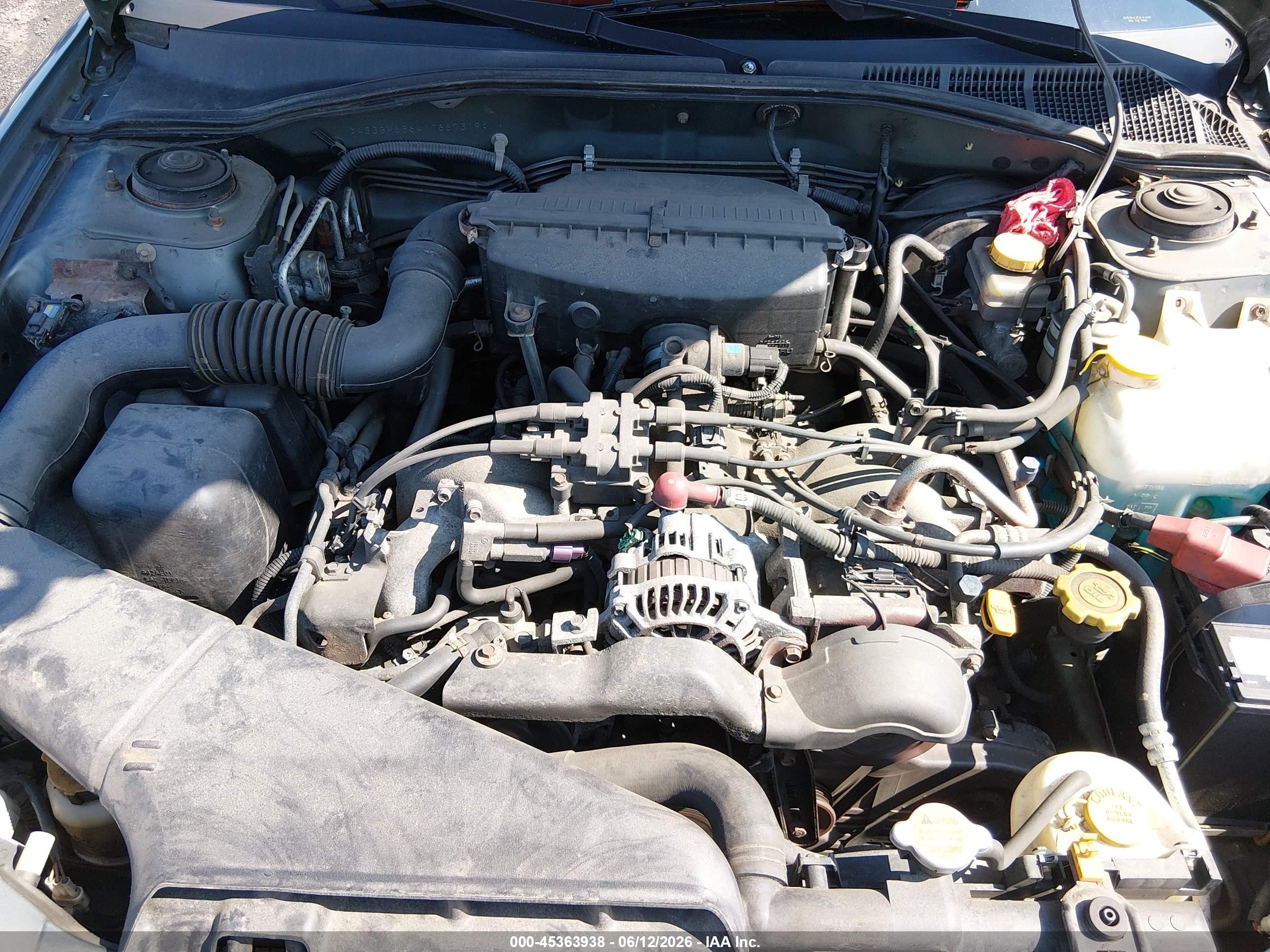 2001 Subaru Outback Limited Green vin: 4S3BH686417667319