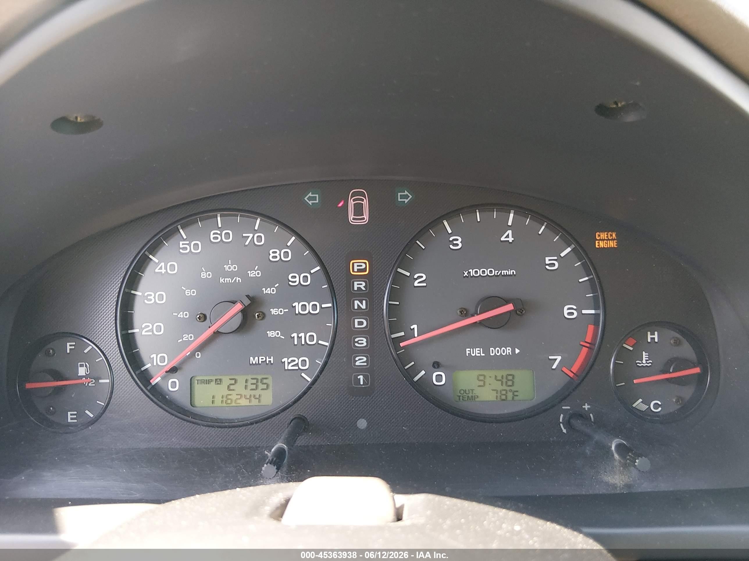 2001 Subaru Outback Limited Green vin: 4S3BH686417667319