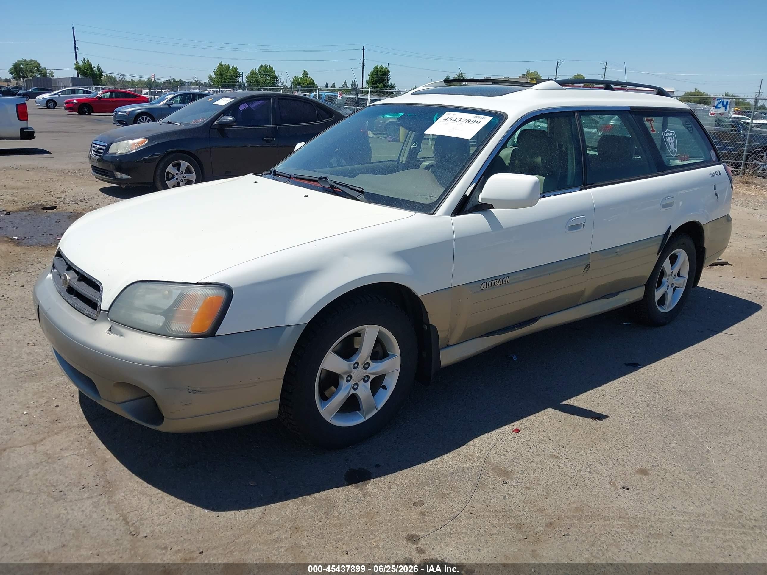 2001 Subaru Outback Limited White vin: 4S3BH686516614862