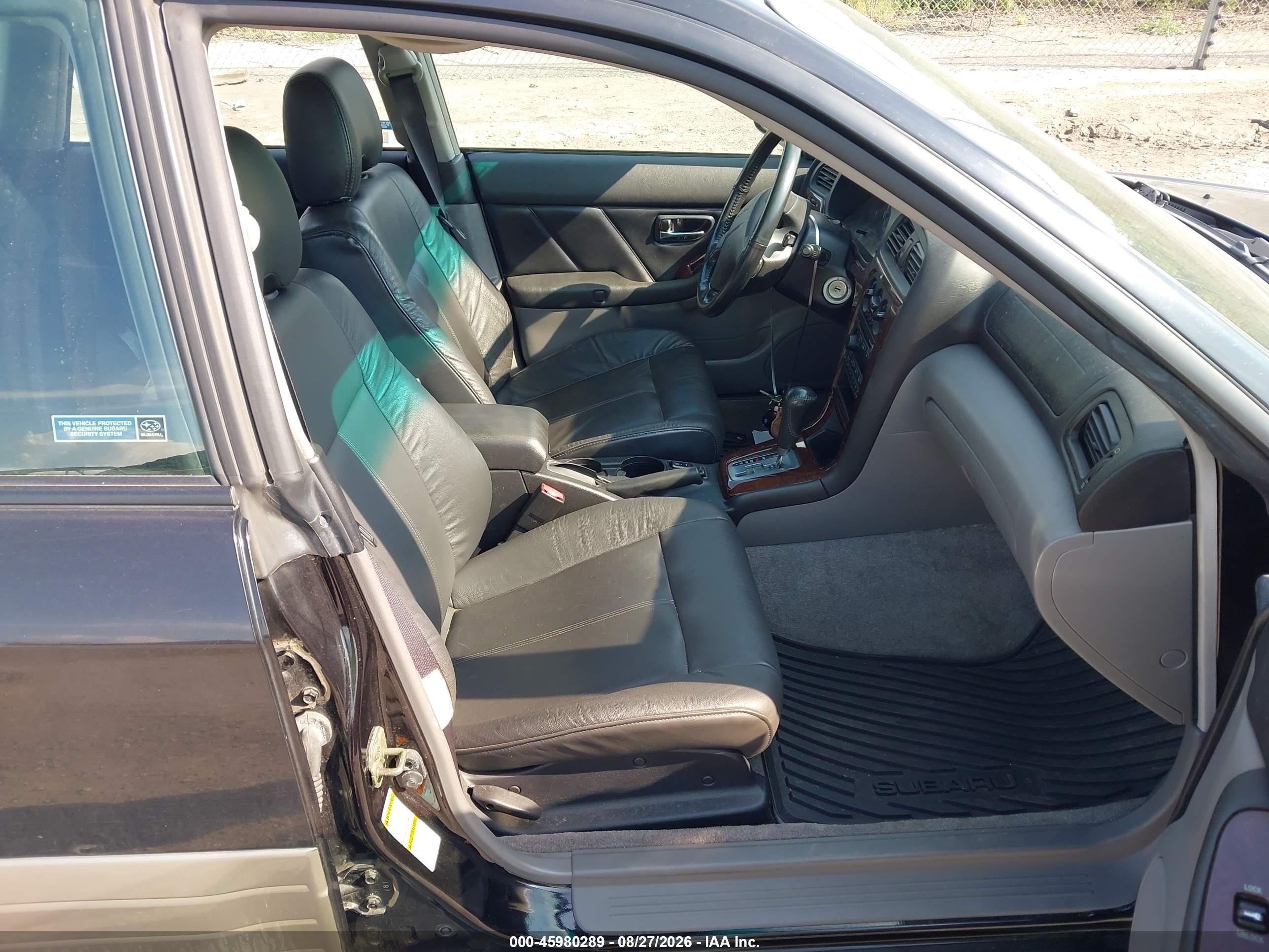 2003 Subaru Outback Limited Black vin: 4S3BH686537619332