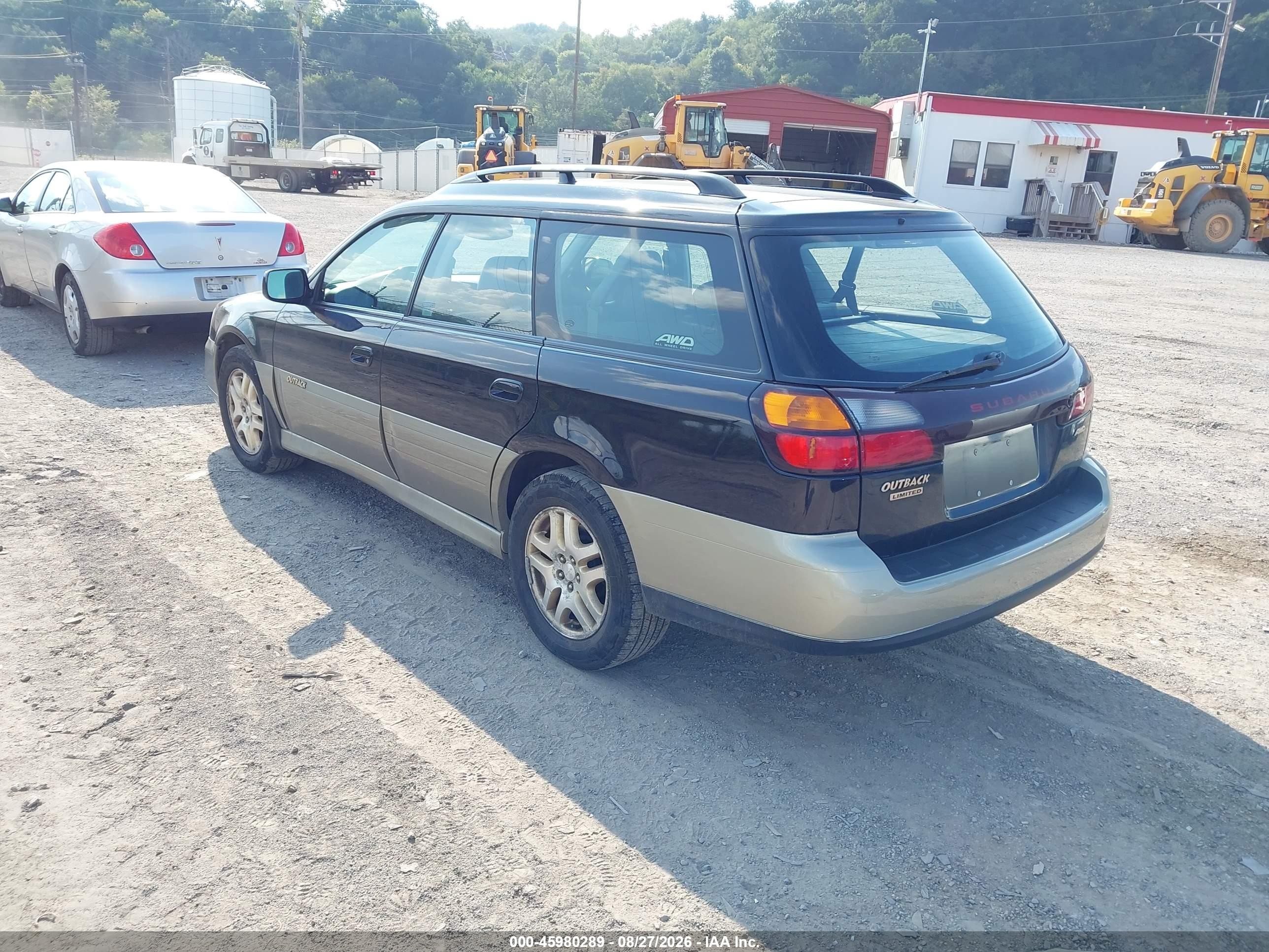 2003 Subaru Outback Limited Black vin: 4S3BH686537619332