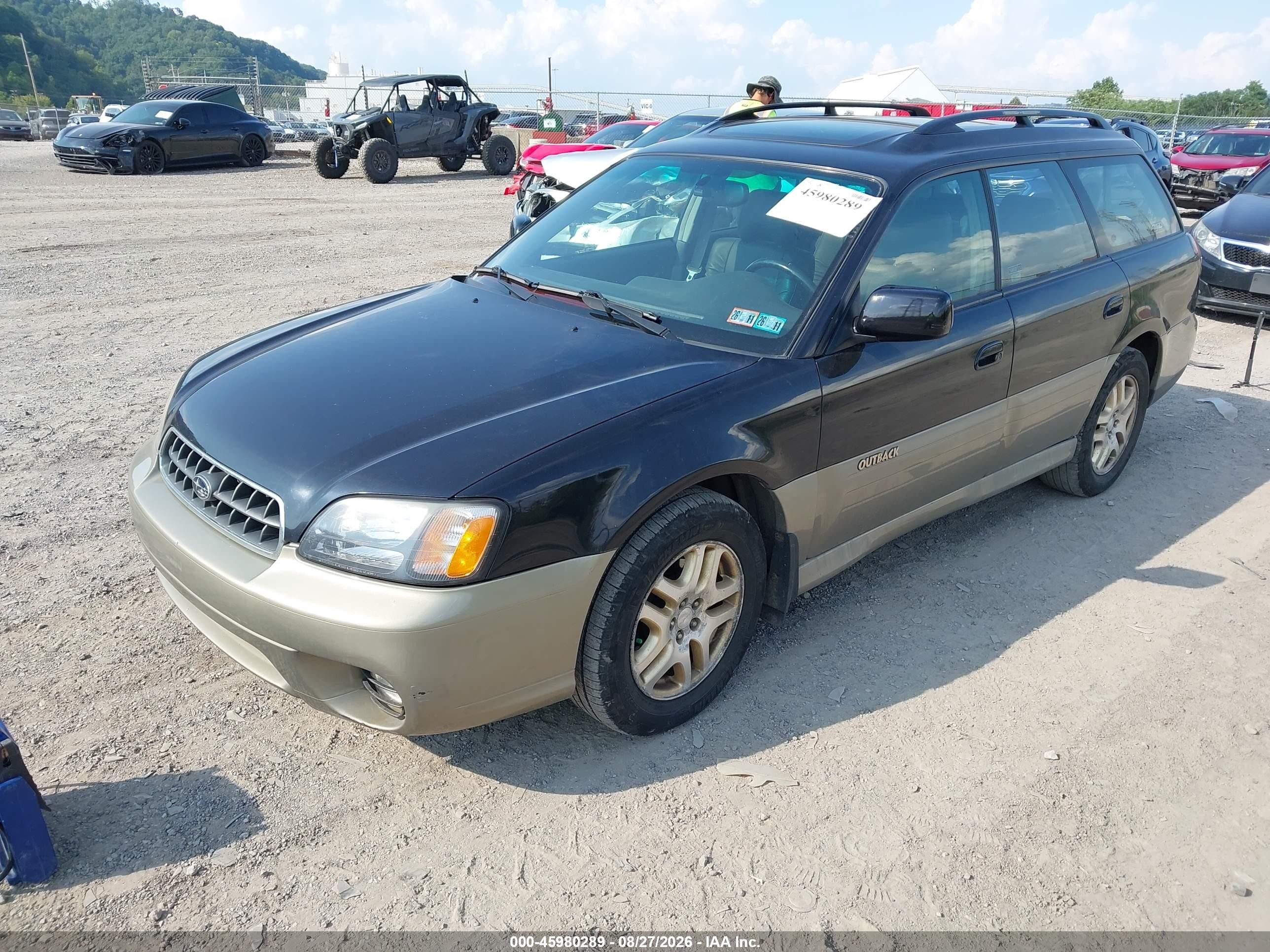 2003 Subaru Outback Limited Black vin: 4S3BH686537619332