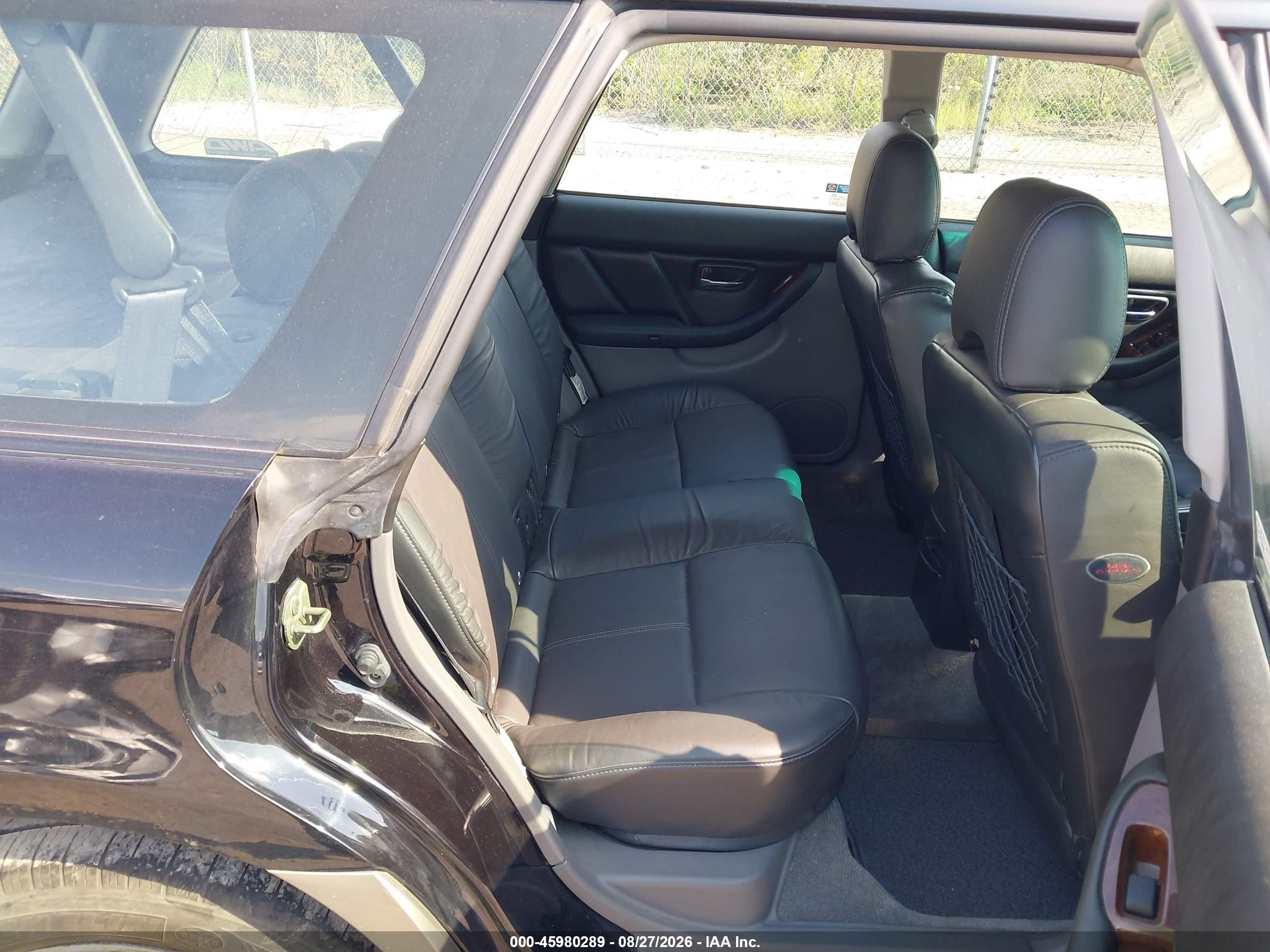 2003 Subaru Outback Limited Black vin: 4S3BH686537619332