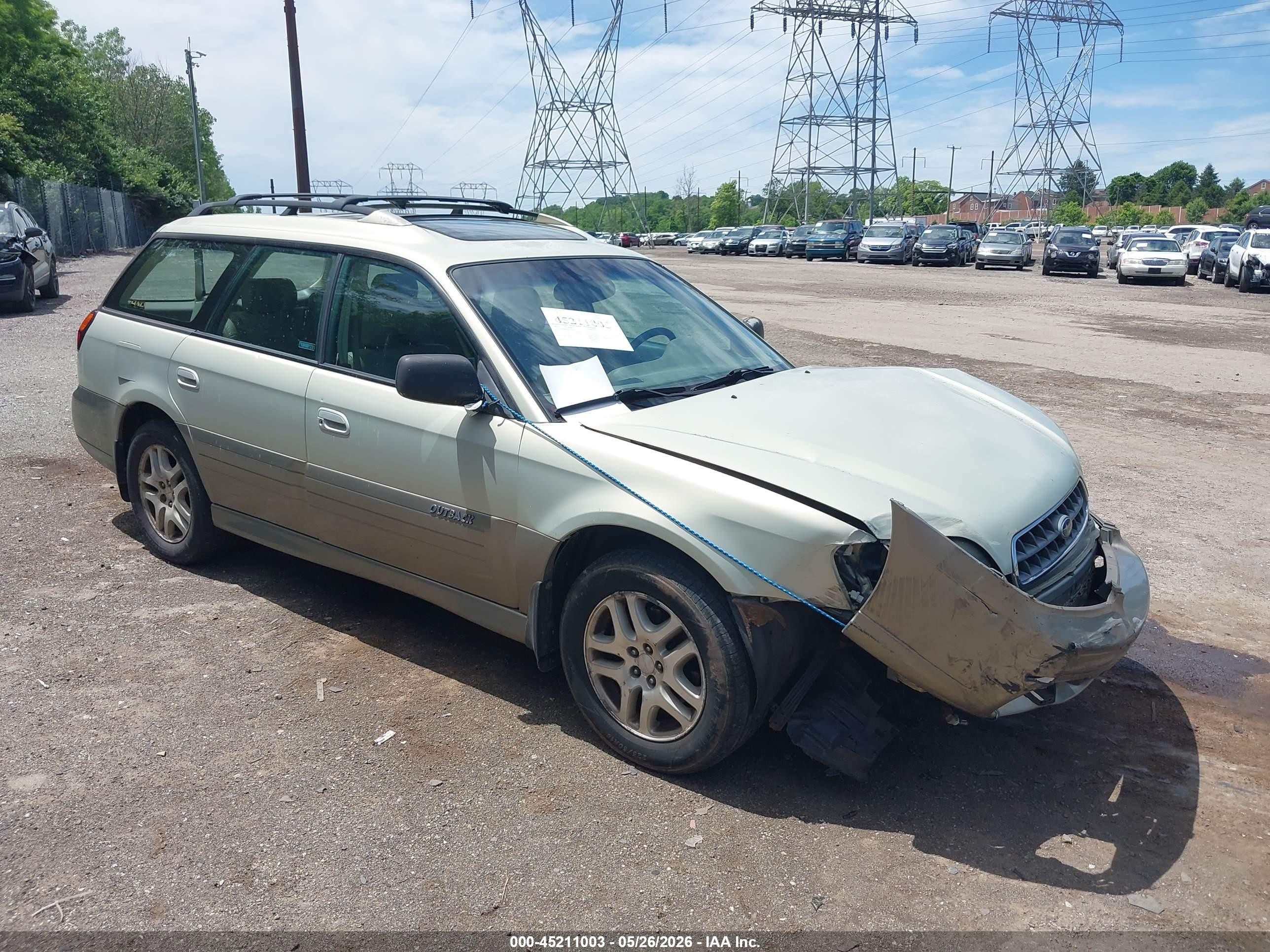 2004 Subaru Outback Limited Gold vin: 4S3BH686547632566