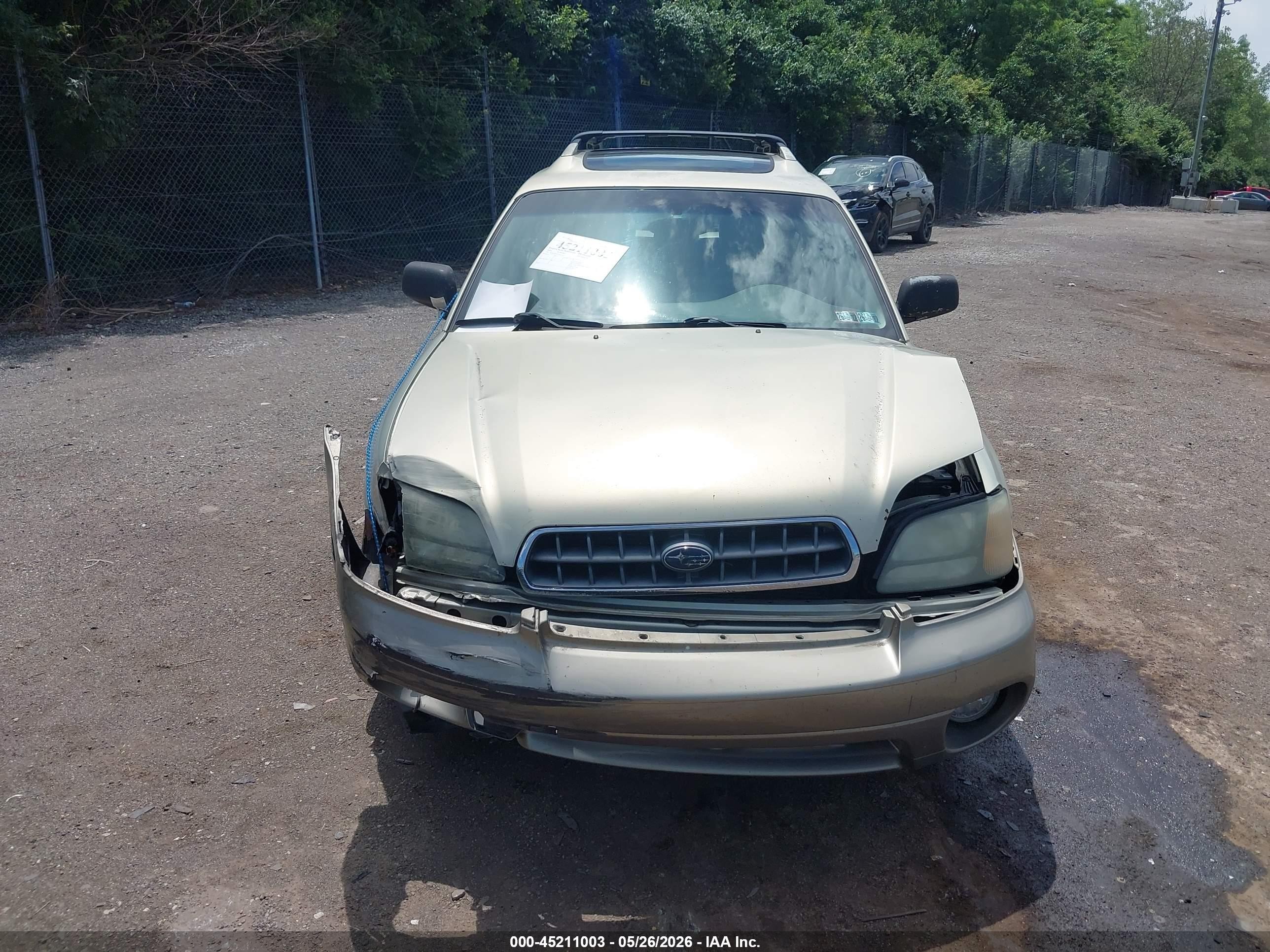 2004 Subaru Outback Limited Gold vin: 4S3BH686547632566