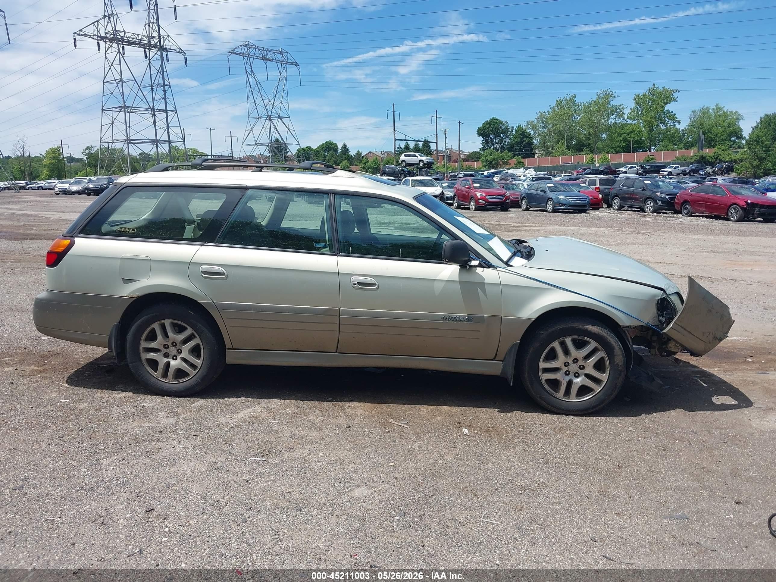 2004 Subaru Outback Limited Gold vin: 4S3BH686547632566