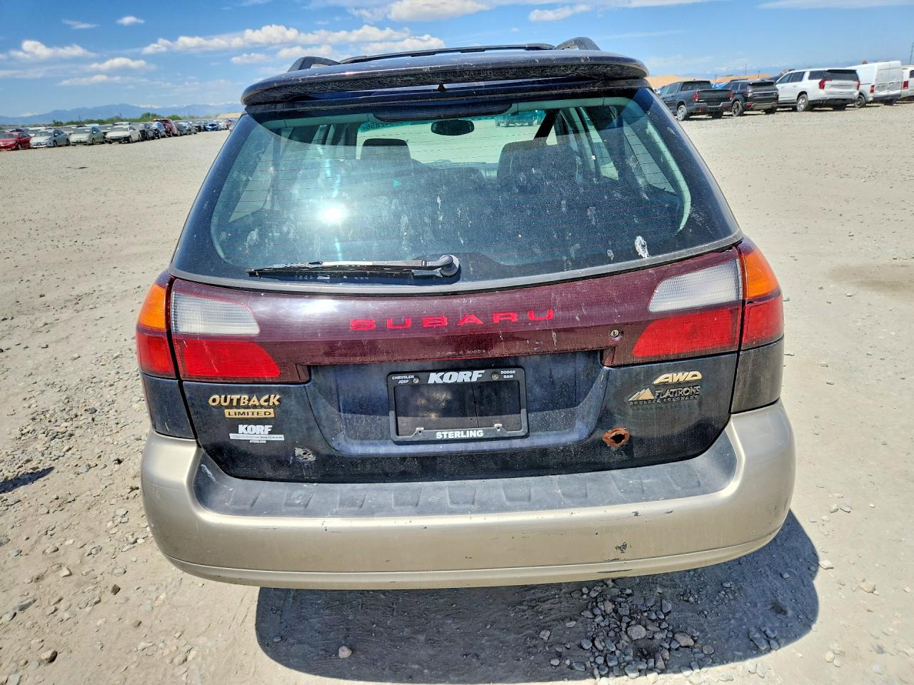 2003 Subaru Legacy Outback Limited Blue vin: 4S3BH686637638455