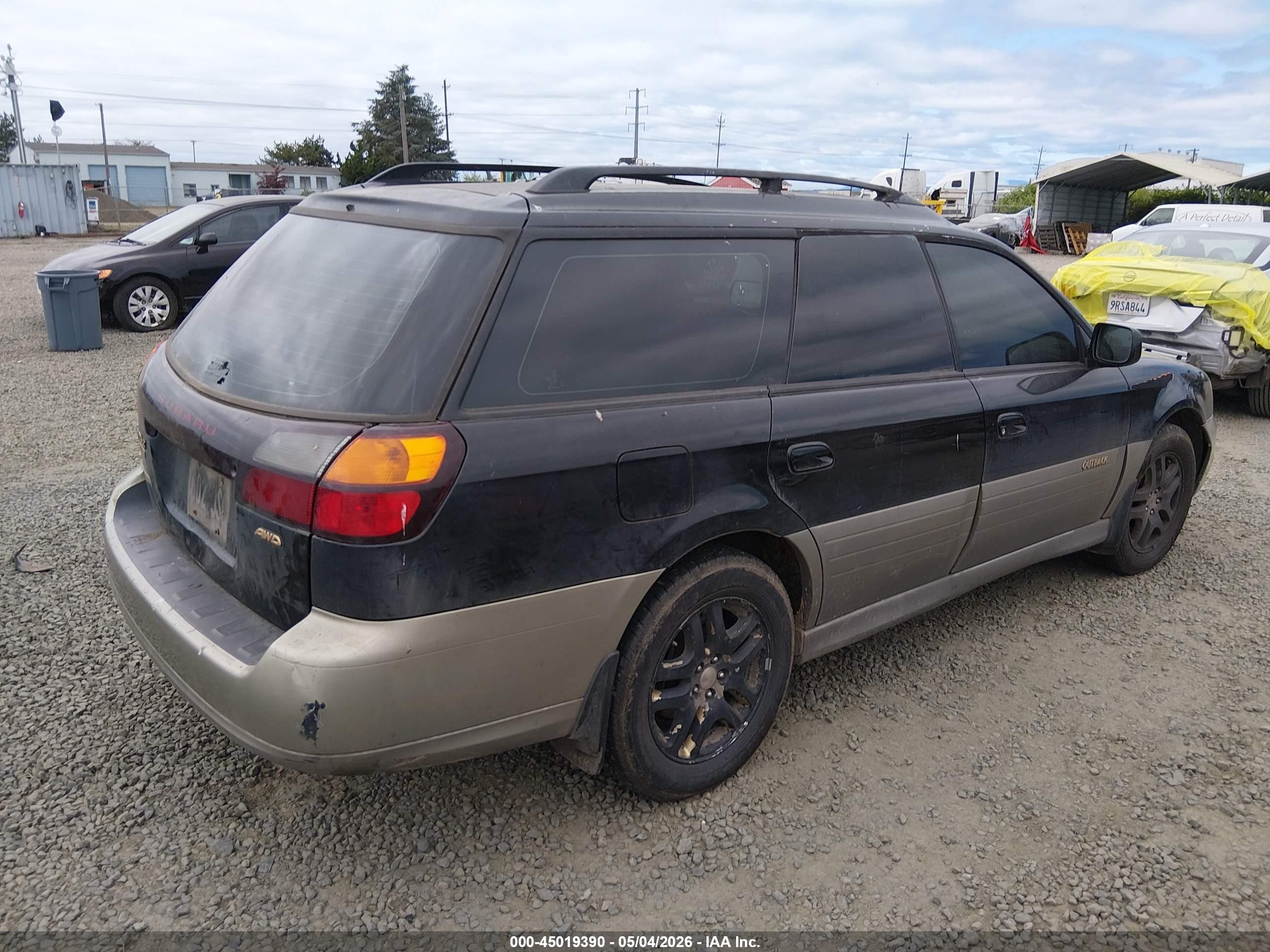 2001 Subaru Outback Limited Black vin: 4S3BH686716668115