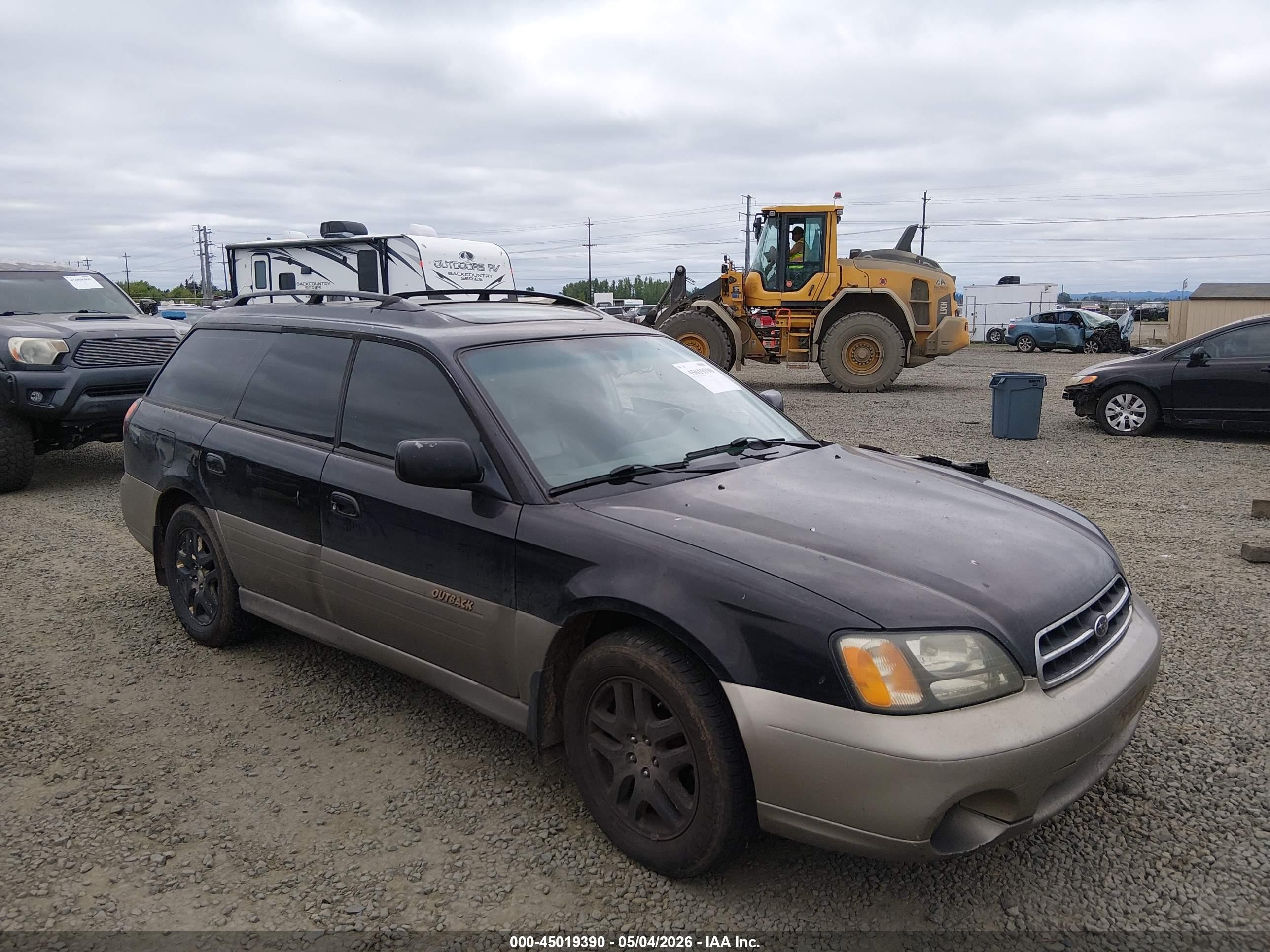 2001 Subaru Outback Limited Black vin: 4S3BH686716668115