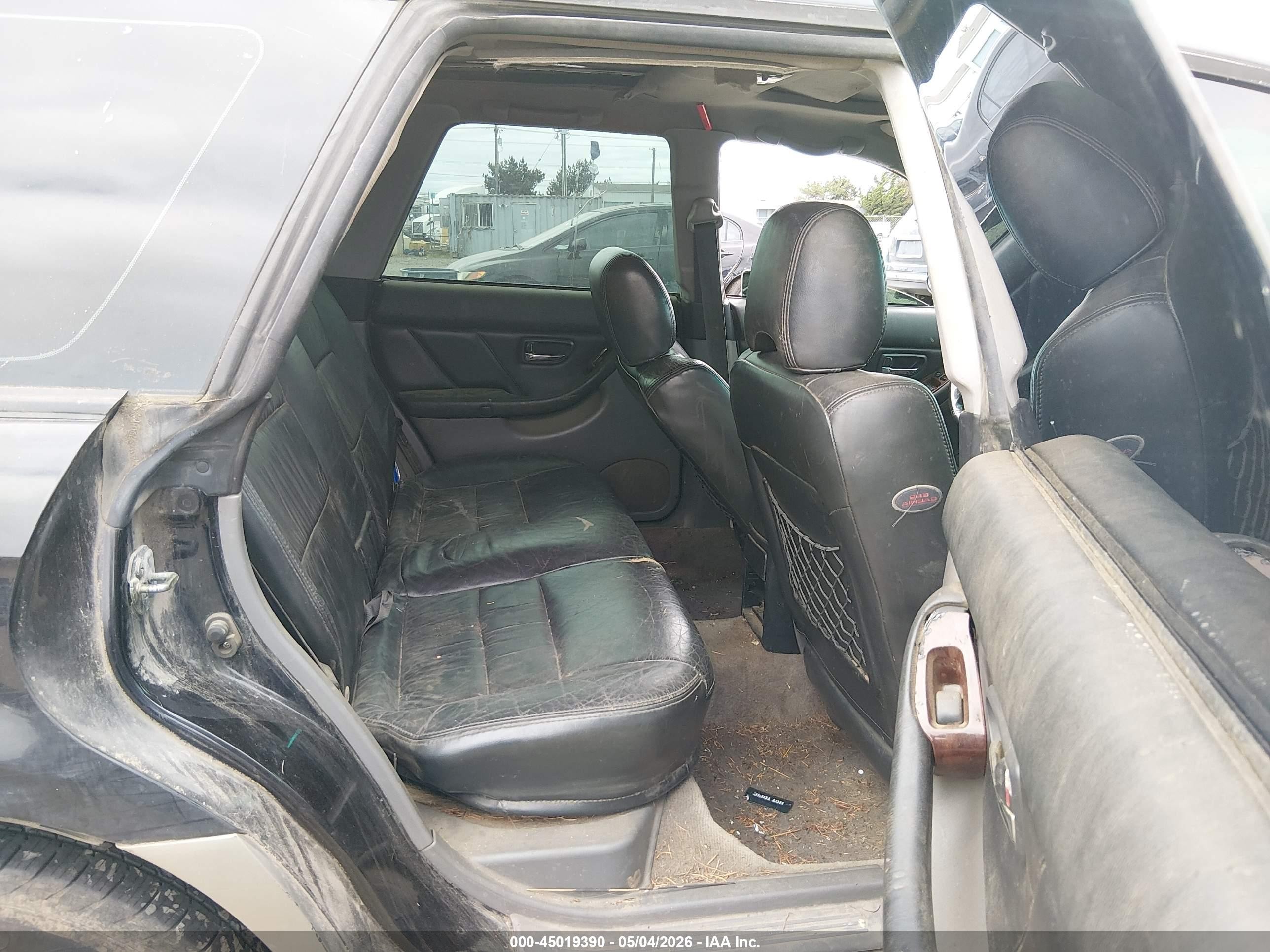 2001 Subaru Outback Limited Black vin: 4S3BH686716668115